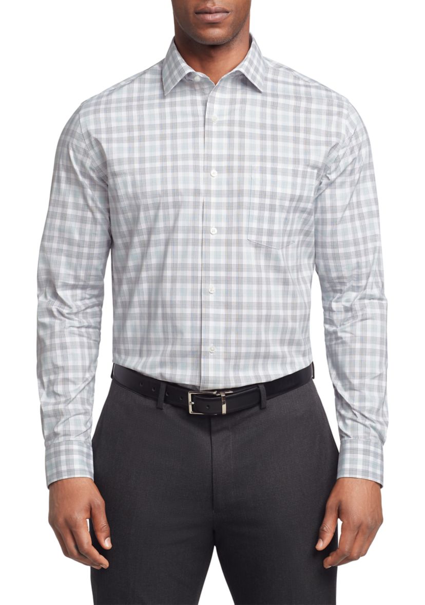  Mens Ultra Wrinkle Free Stretch Collar Shirt