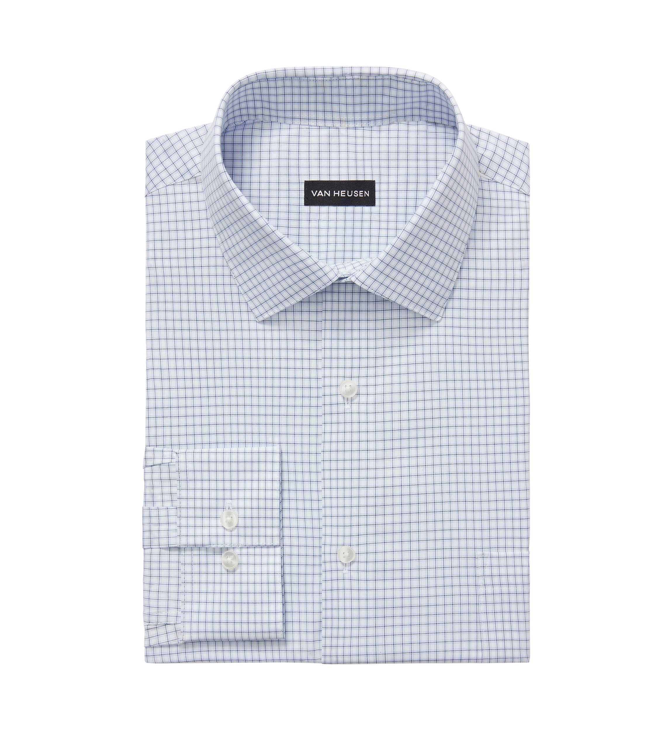 Mens Regular Fit Ultra Wrinkle Free Flex Collar Dress Shirt