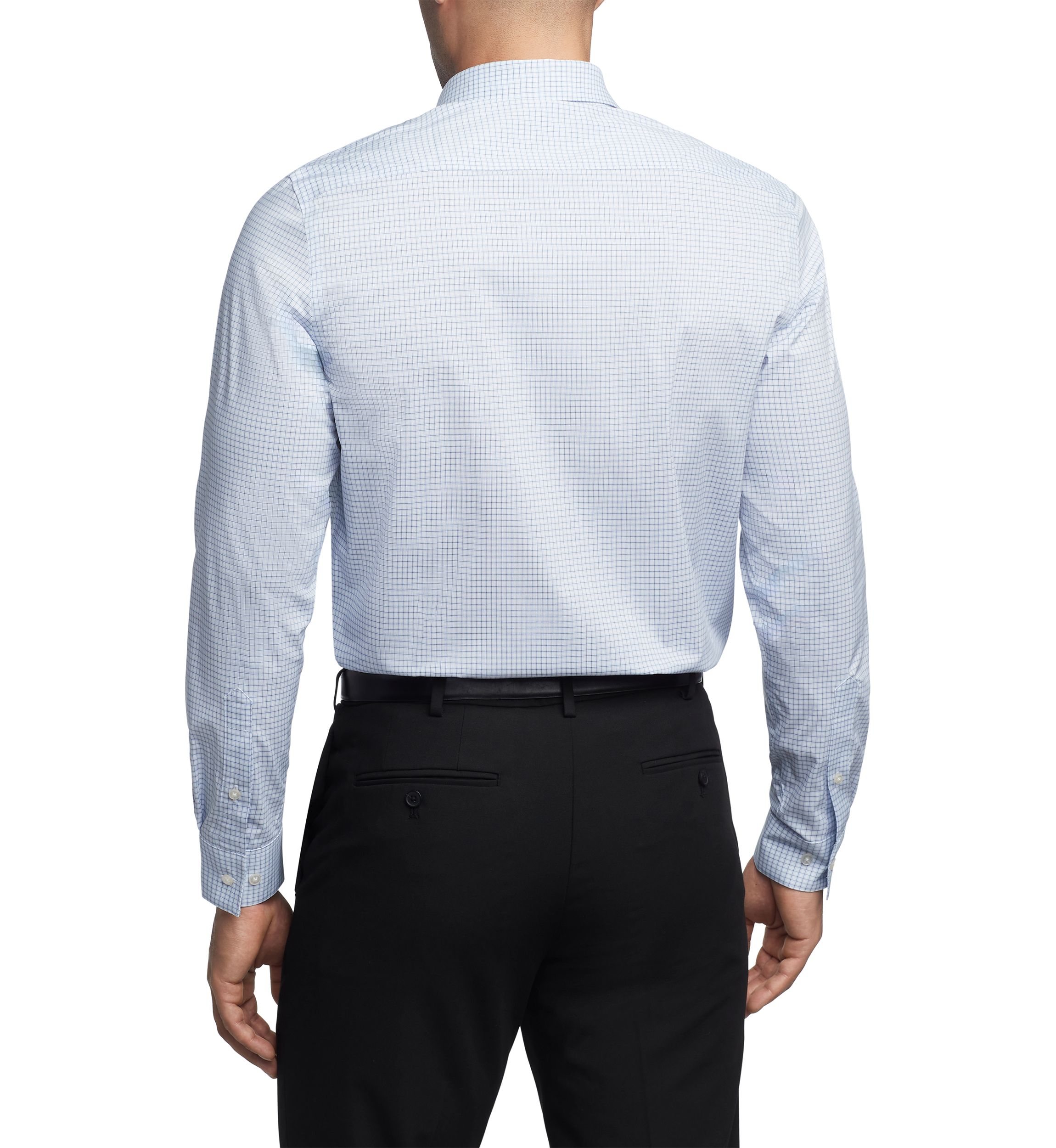 Mens Regular Fit Ultra Wrinkle Free Flex Collar Dress Shirt