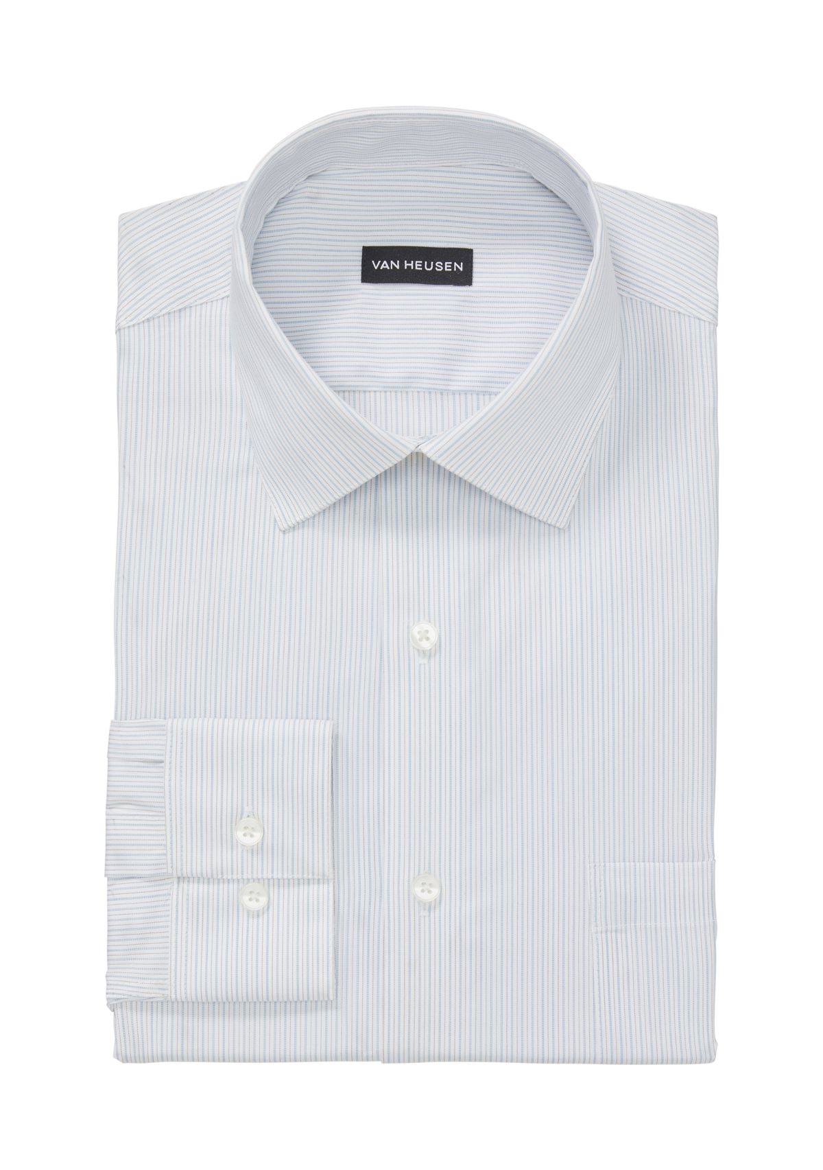 Mens Regular Fit Ultra Wrinkle Free Flex Collar Dress Shirt