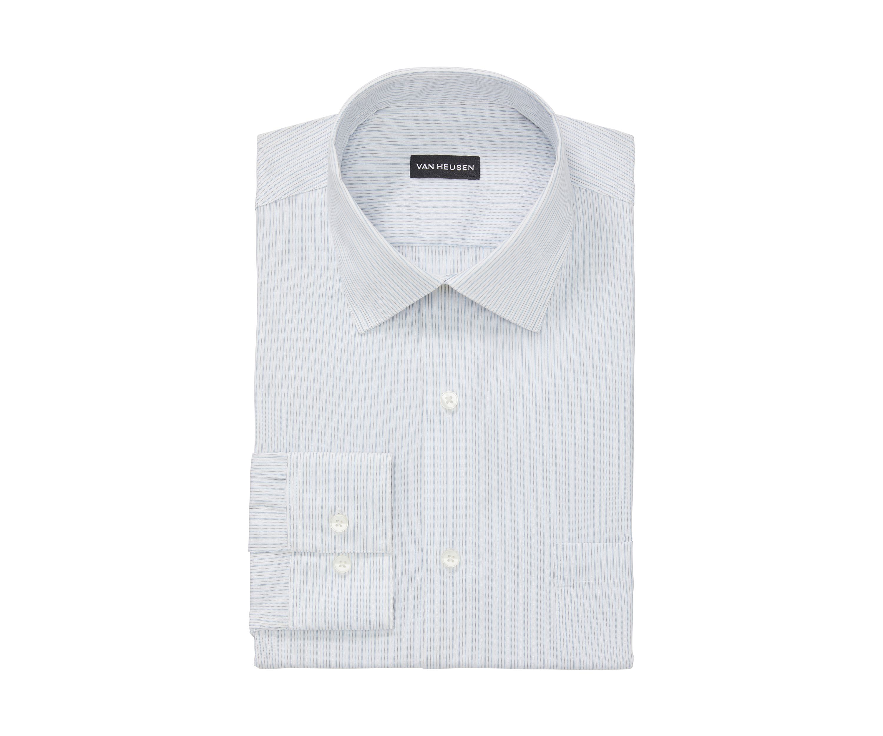 Mens Regular Fit Ultra Wrinkle Free Flex Collar Dress Shirt