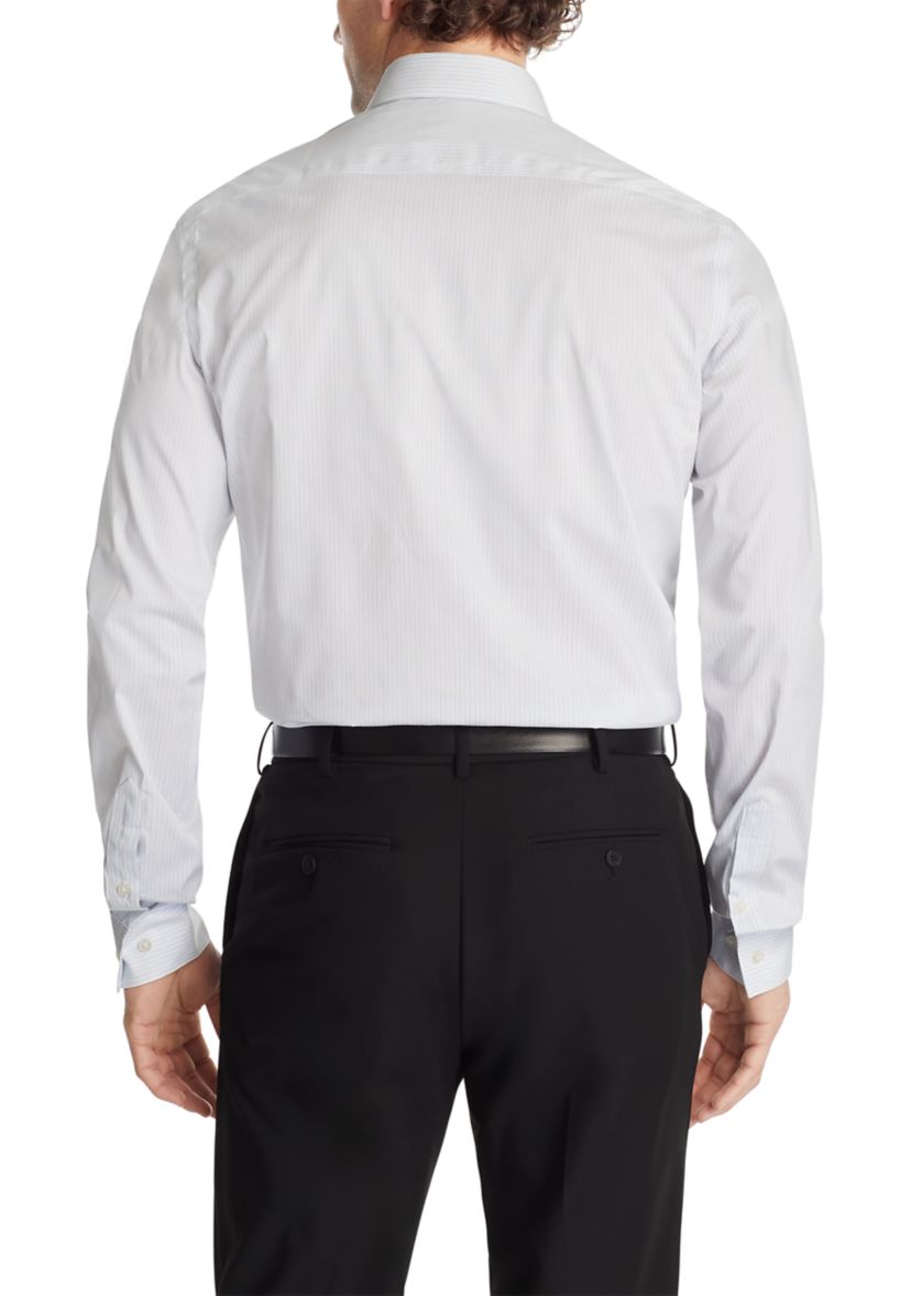 Mens Regular Fit Ultra Wrinkle Free Flex Collar Dress Shirt