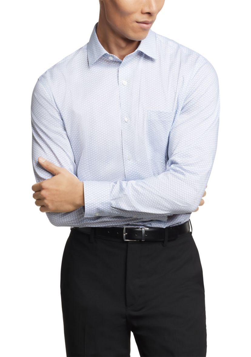  Mens Ultra Wrinkle Free Stretch Collar Shirt