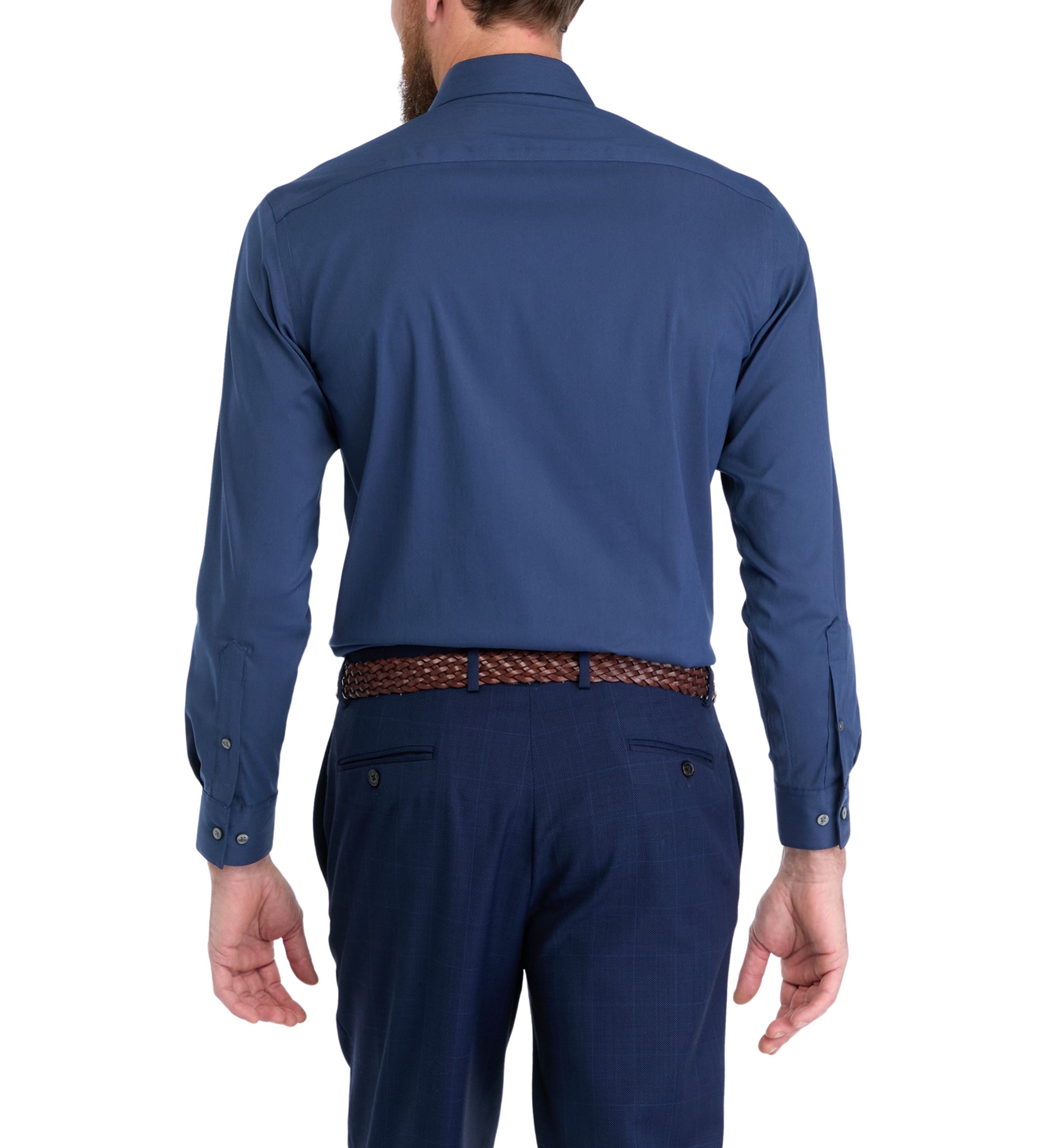 Mens Ultra Wrinkle Free Stretch Collar Shirt