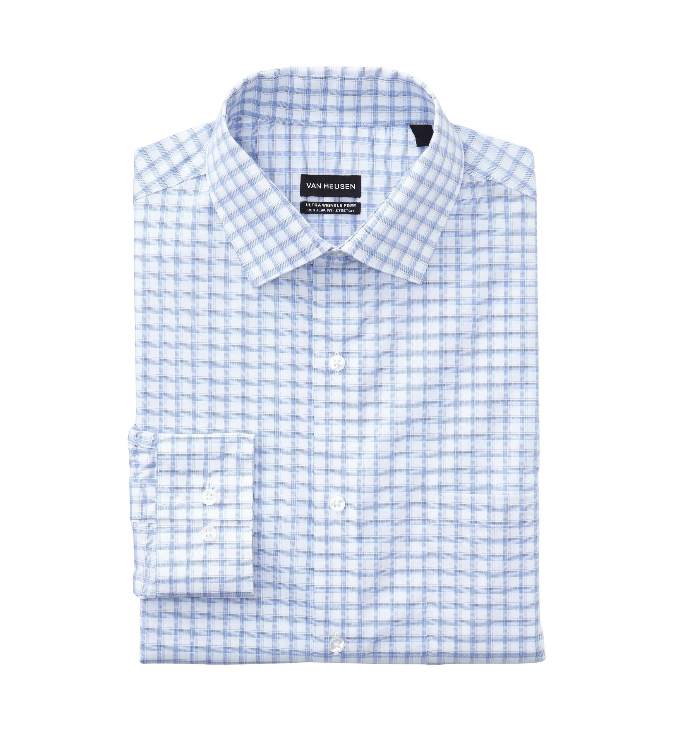  Mens Ultra Wrinkle Free Stretch Collar Shirt
