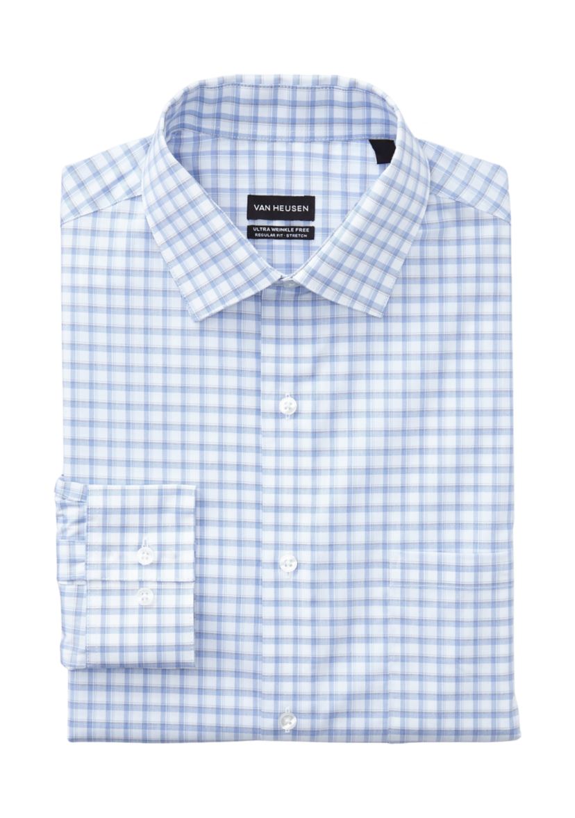  Mens Ultra Wrinkle Free Stretch Collar Shirt