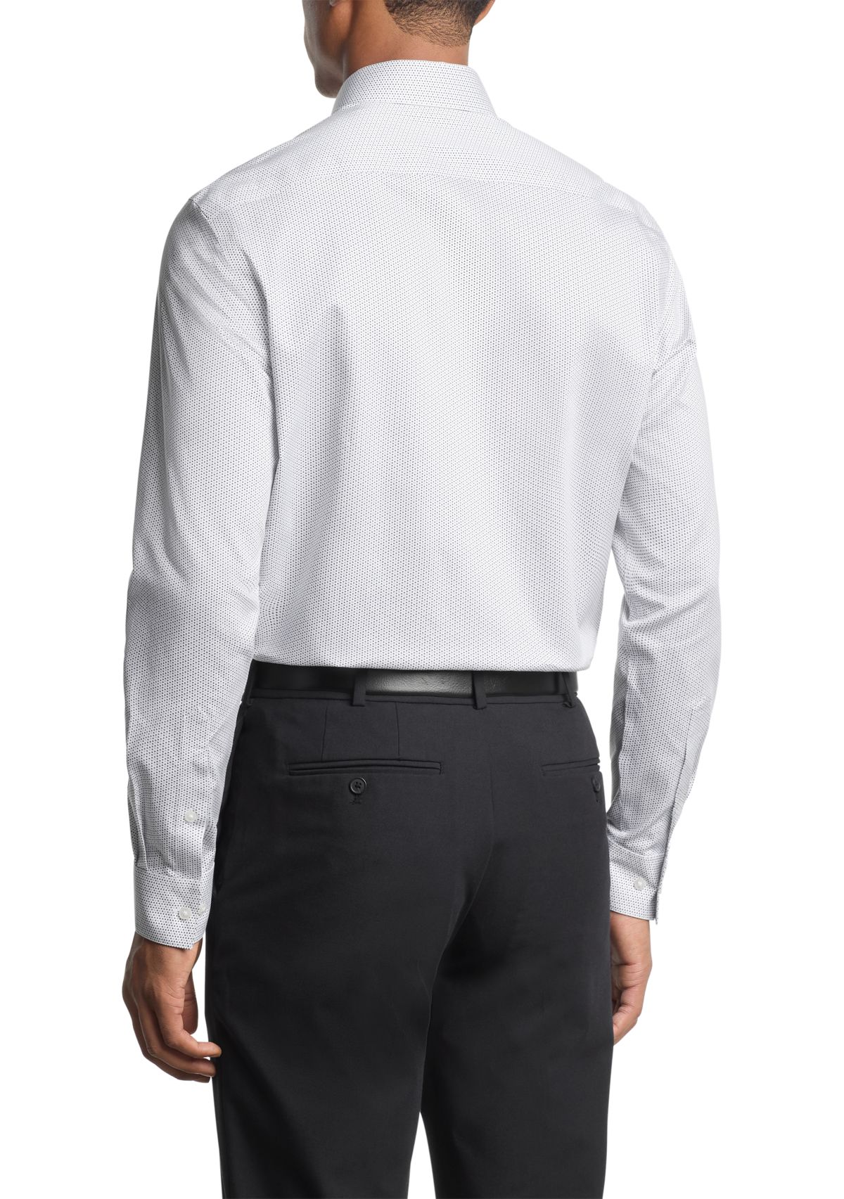 Mens Ultra Wrinkle Free Stretch Collar Shirt