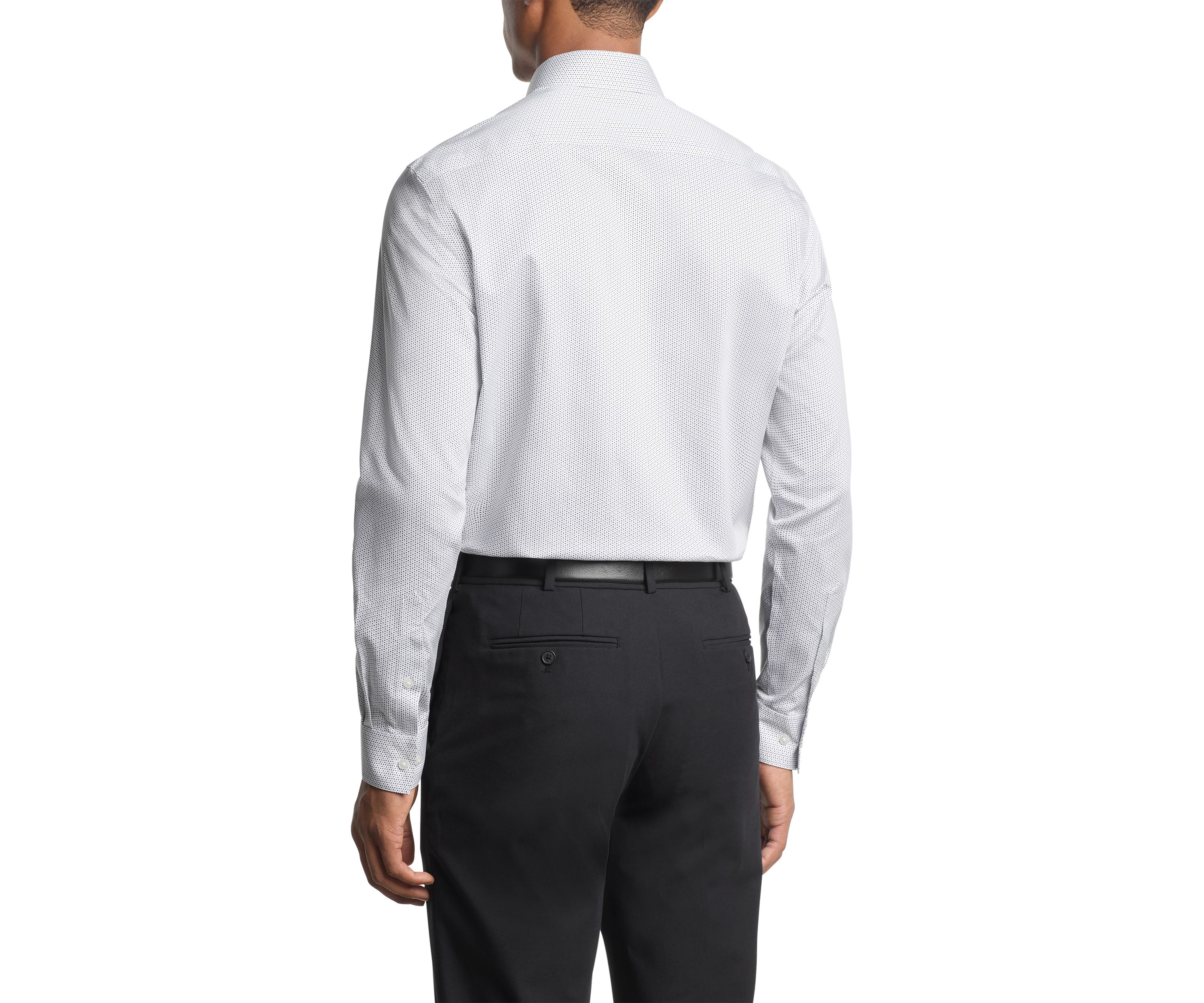 Mens Ultra Wrinkle Free Stretch Collar Shirt