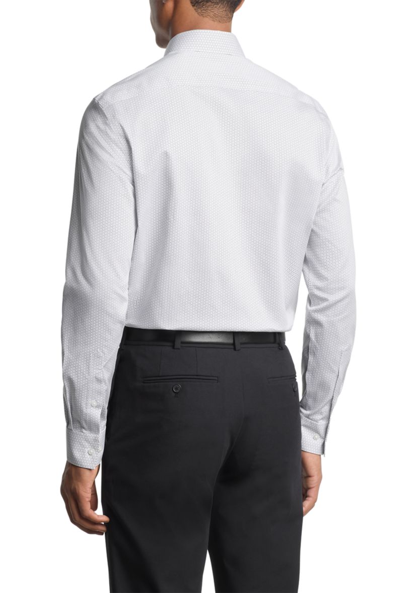 Mens Ultra Wrinkle Free Stretch Collar Shirt