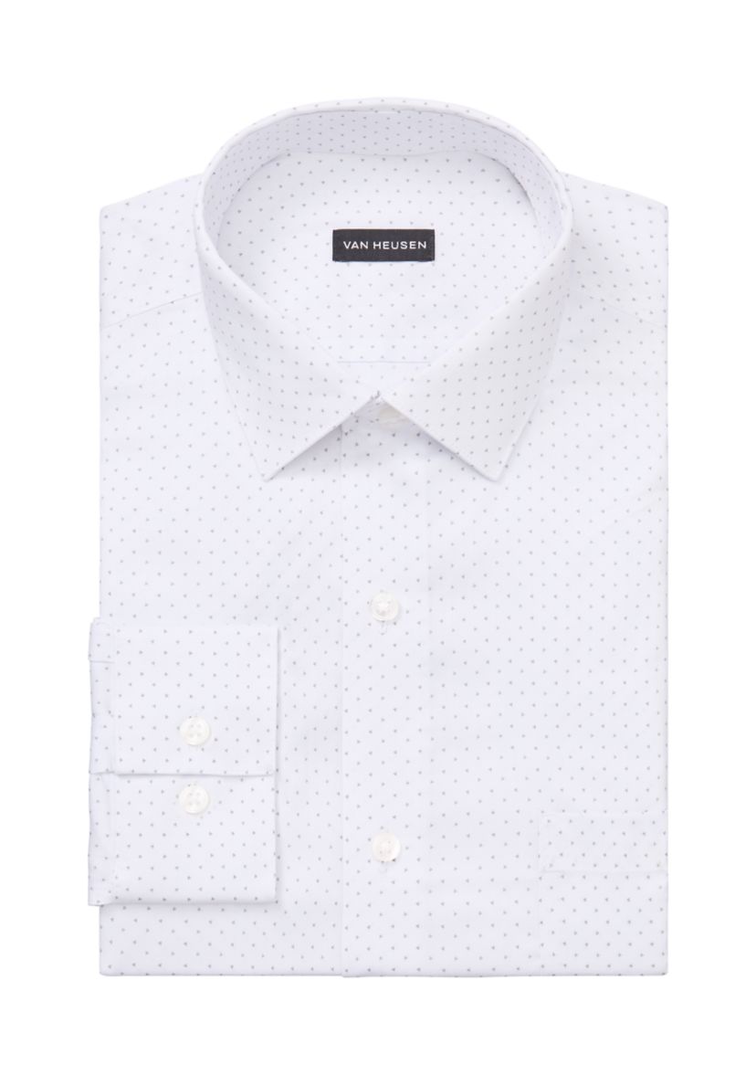 Mens Ultra Wrinkle Free Stretch Collar Shirt