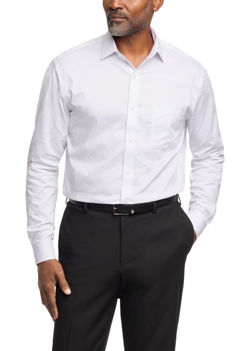 Mens Ultra Wrinkle Free Stretch Collar Shirt