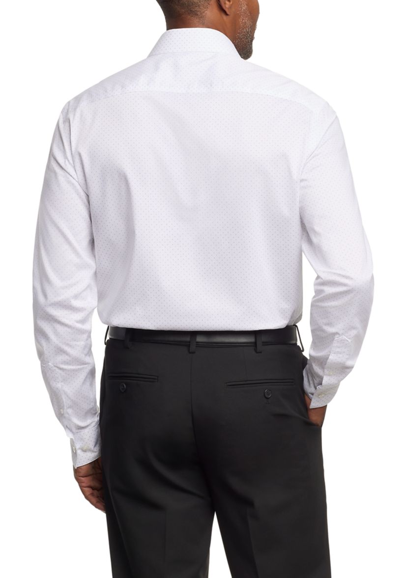 Mens Ultra Wrinkle Free Stretch Collar Shirt