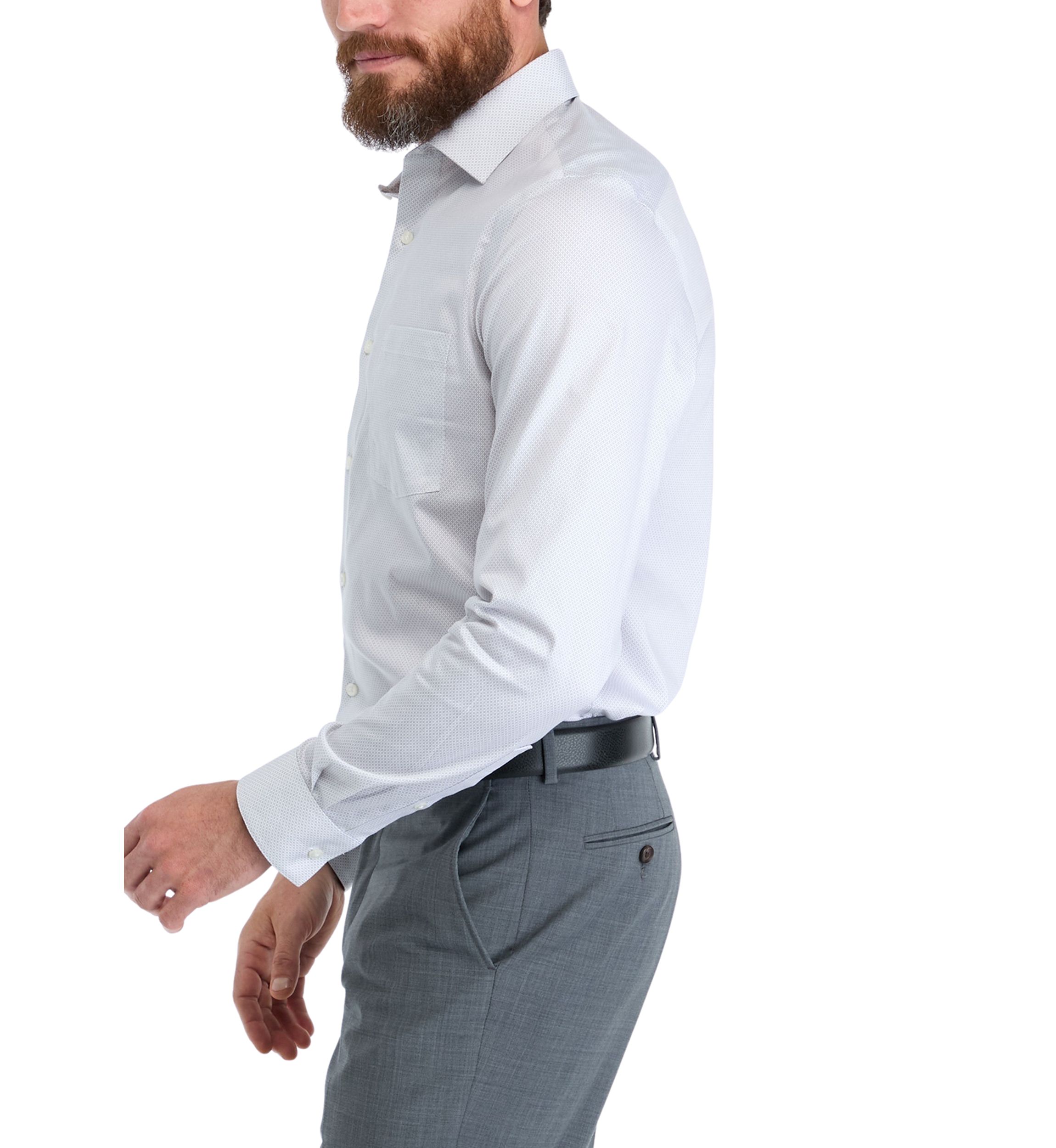   Mens Ultra Wrinkle Free Stretch Collar Shirt 
