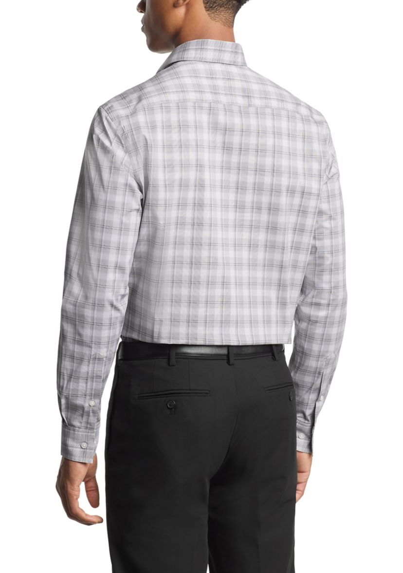 Mens Ultra Wrinkle Free Stretch Collar Shirt