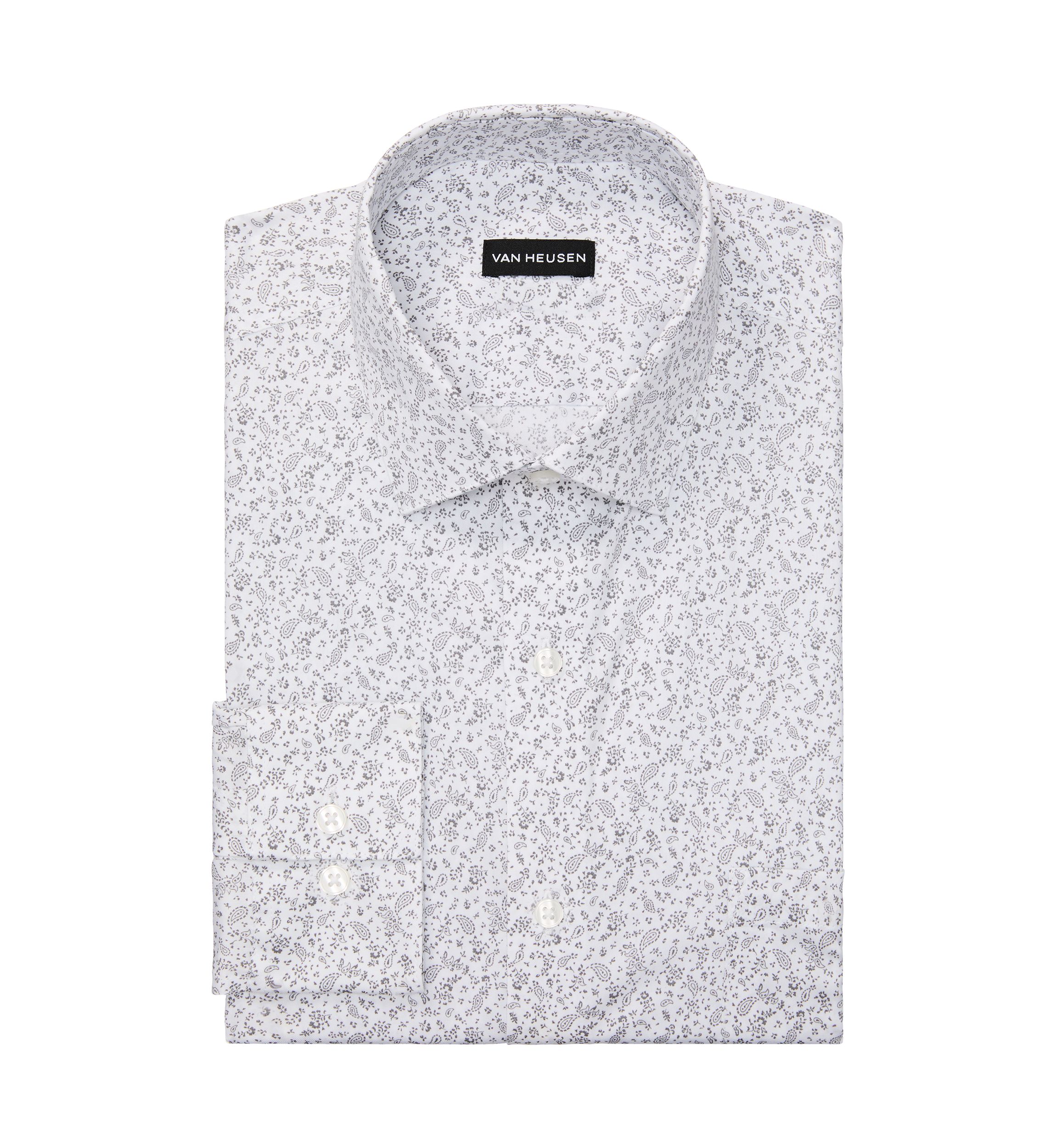 Mens Long Sleeve Regular Fit Paisley Print Shirt
