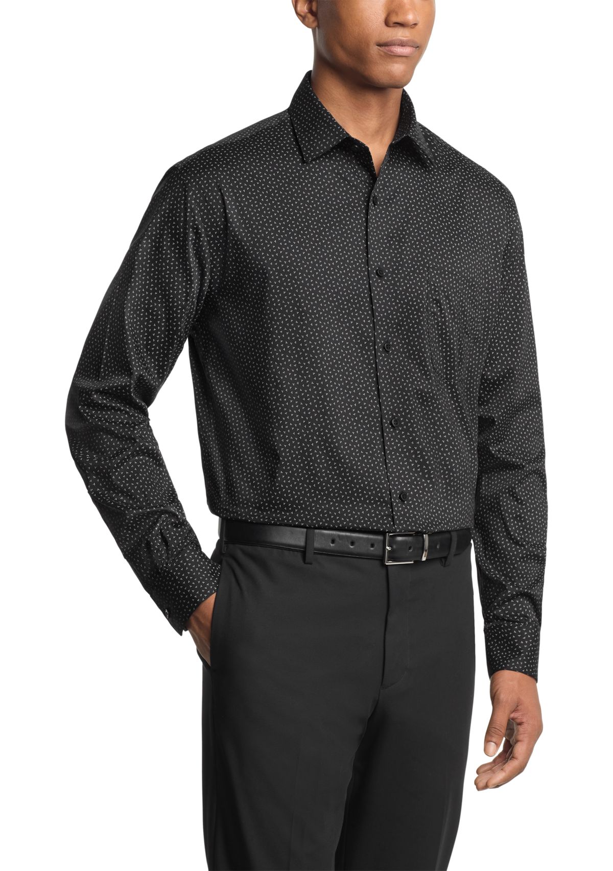 Regular Fit Printed Dress Shirt