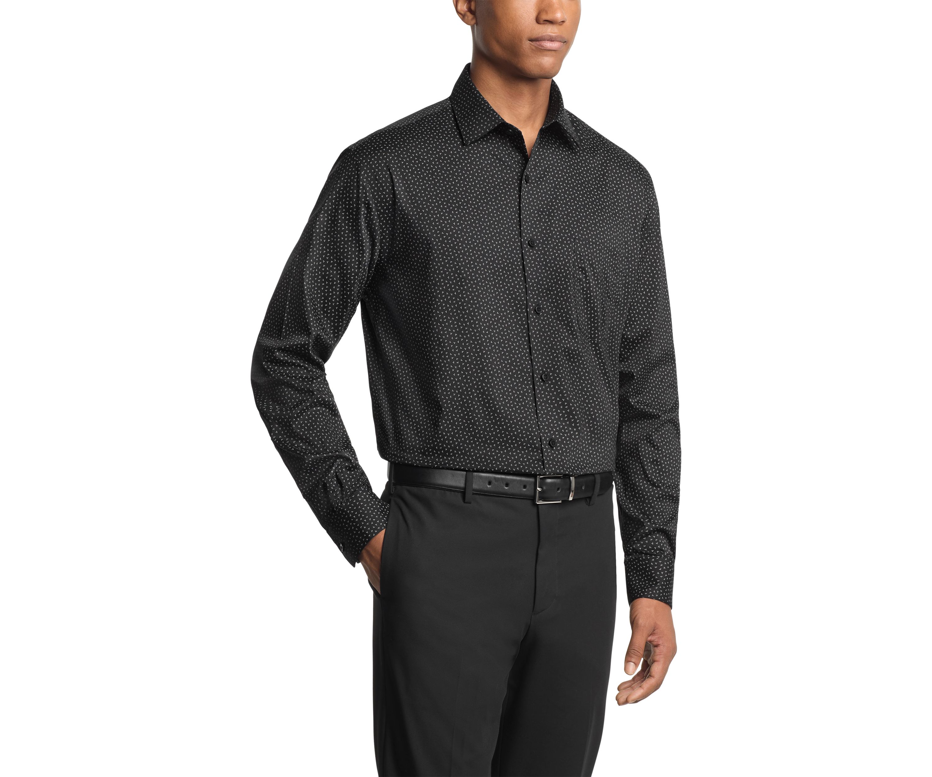 Regular Fit Printed Dress Shirt