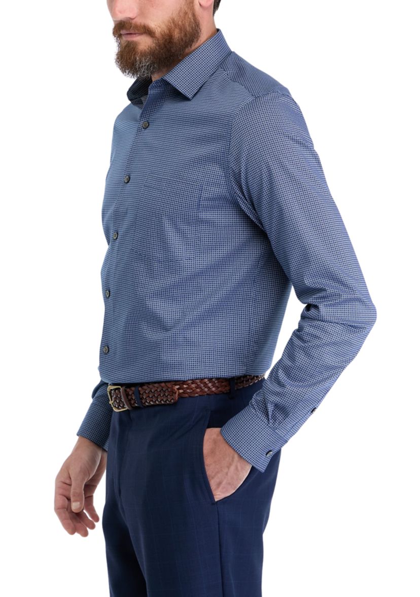 Mens Ultra Wrinkle Free Stretch Collar Shirt