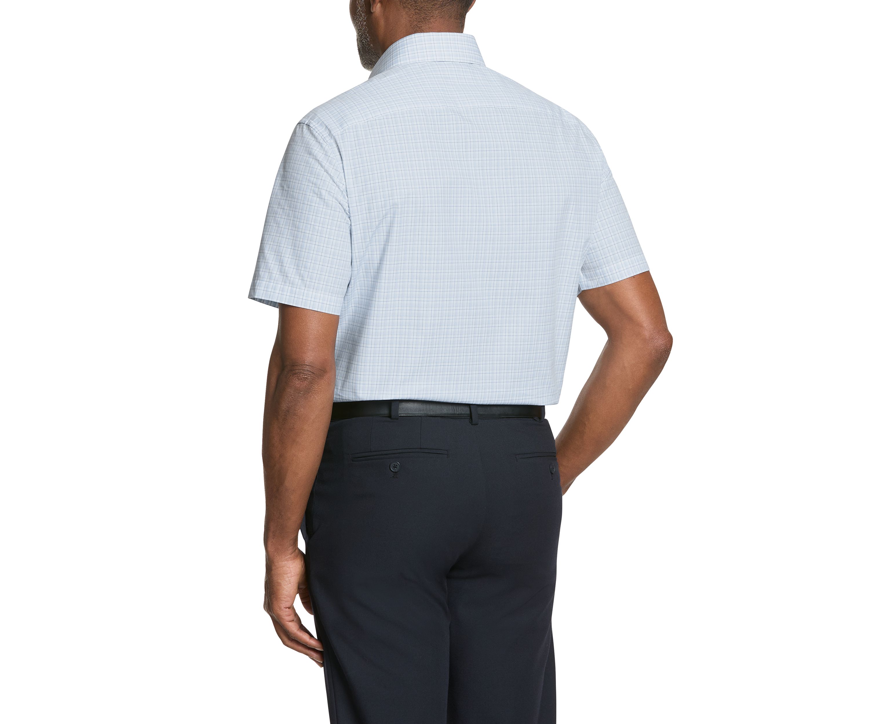 Mens Regular Fit Short Sleeve Dress Shirt