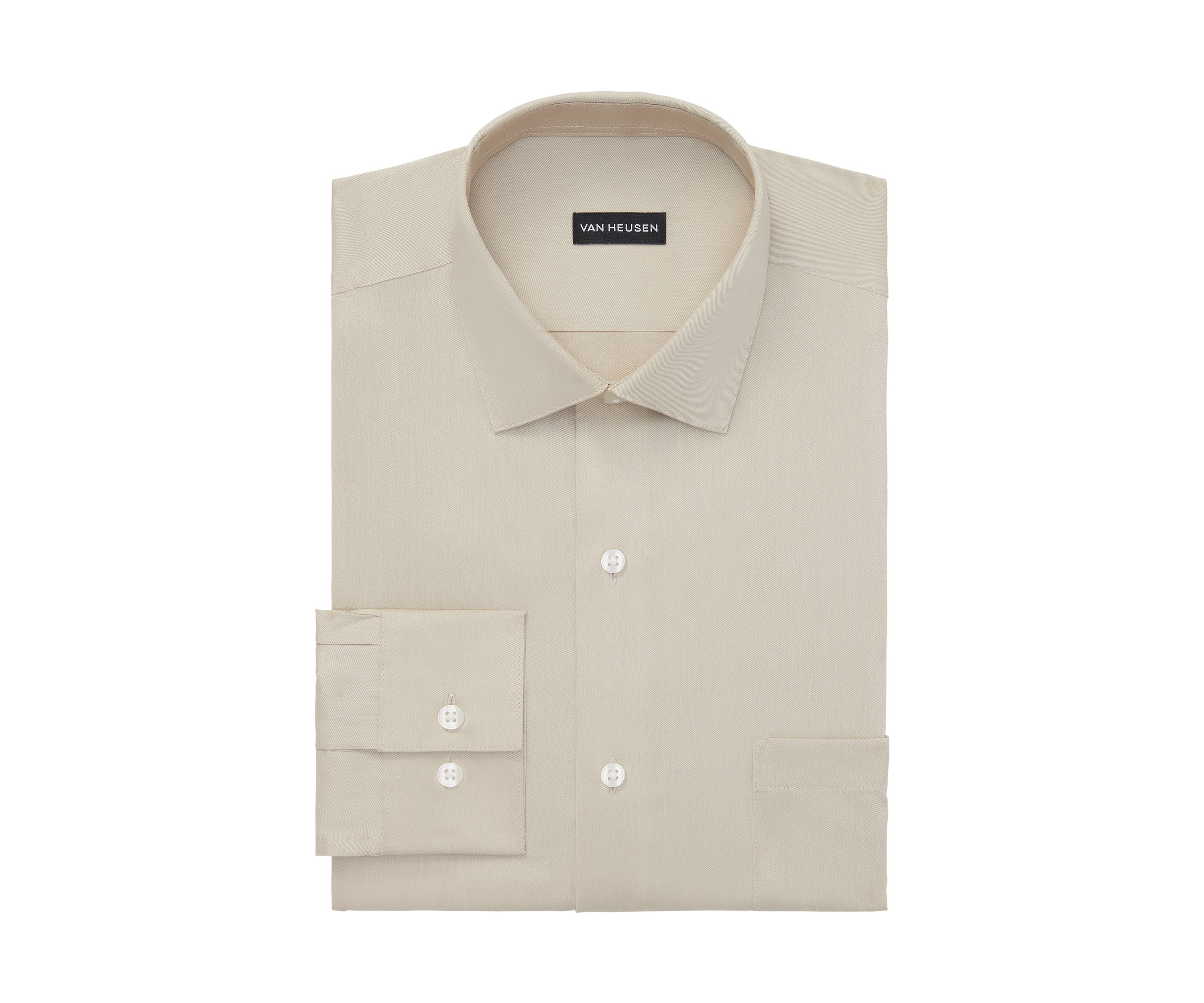 Mens Ultra Wrinkle Free Regular Fit Dress Shirt
