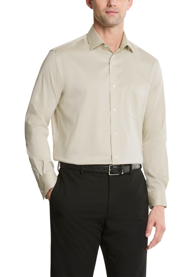 Mens Ultra Wrinkle Free Regular Fit Dress Shirt
