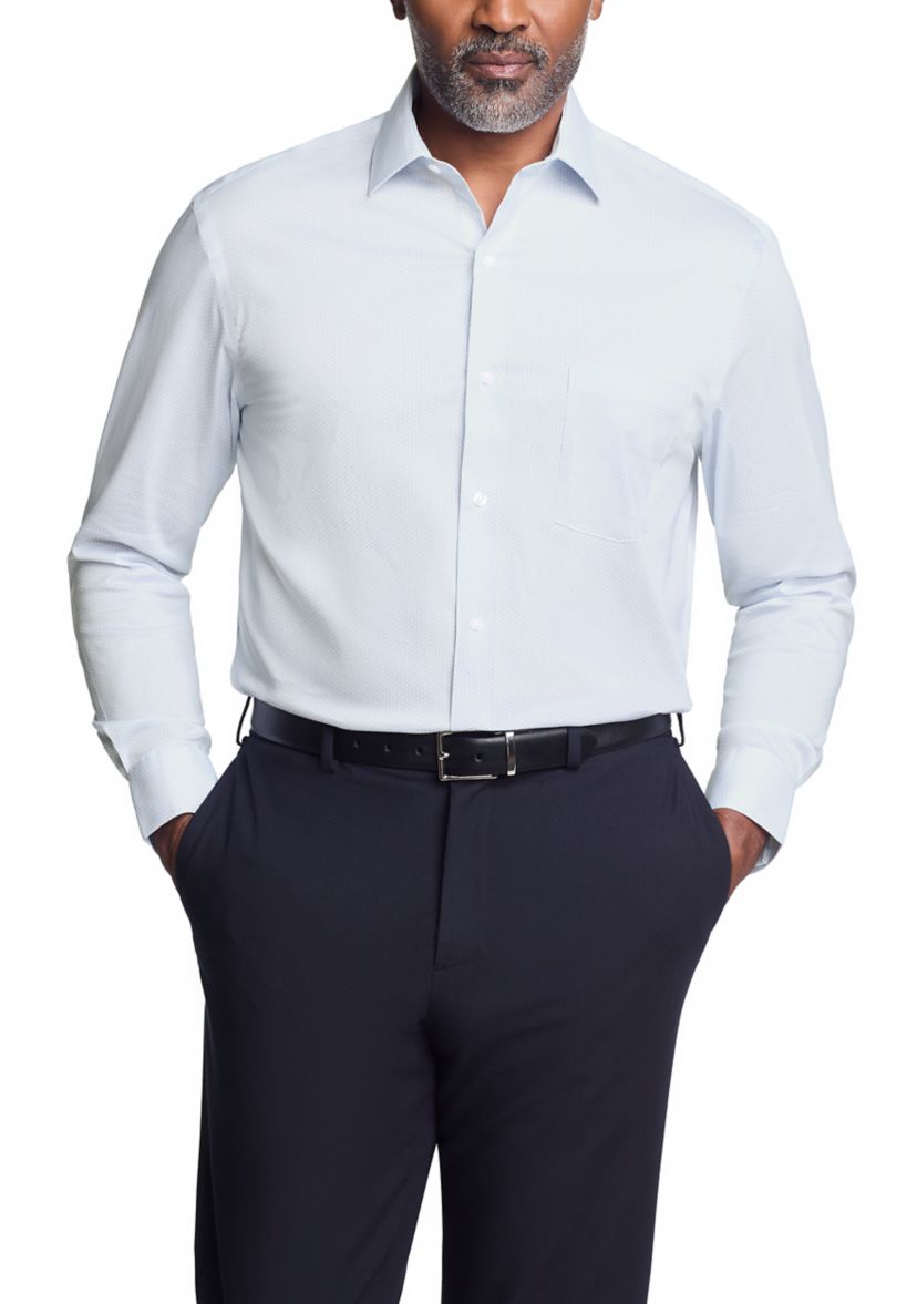 Mens Ultra Wrinkle Free Stretch Collar Shirt