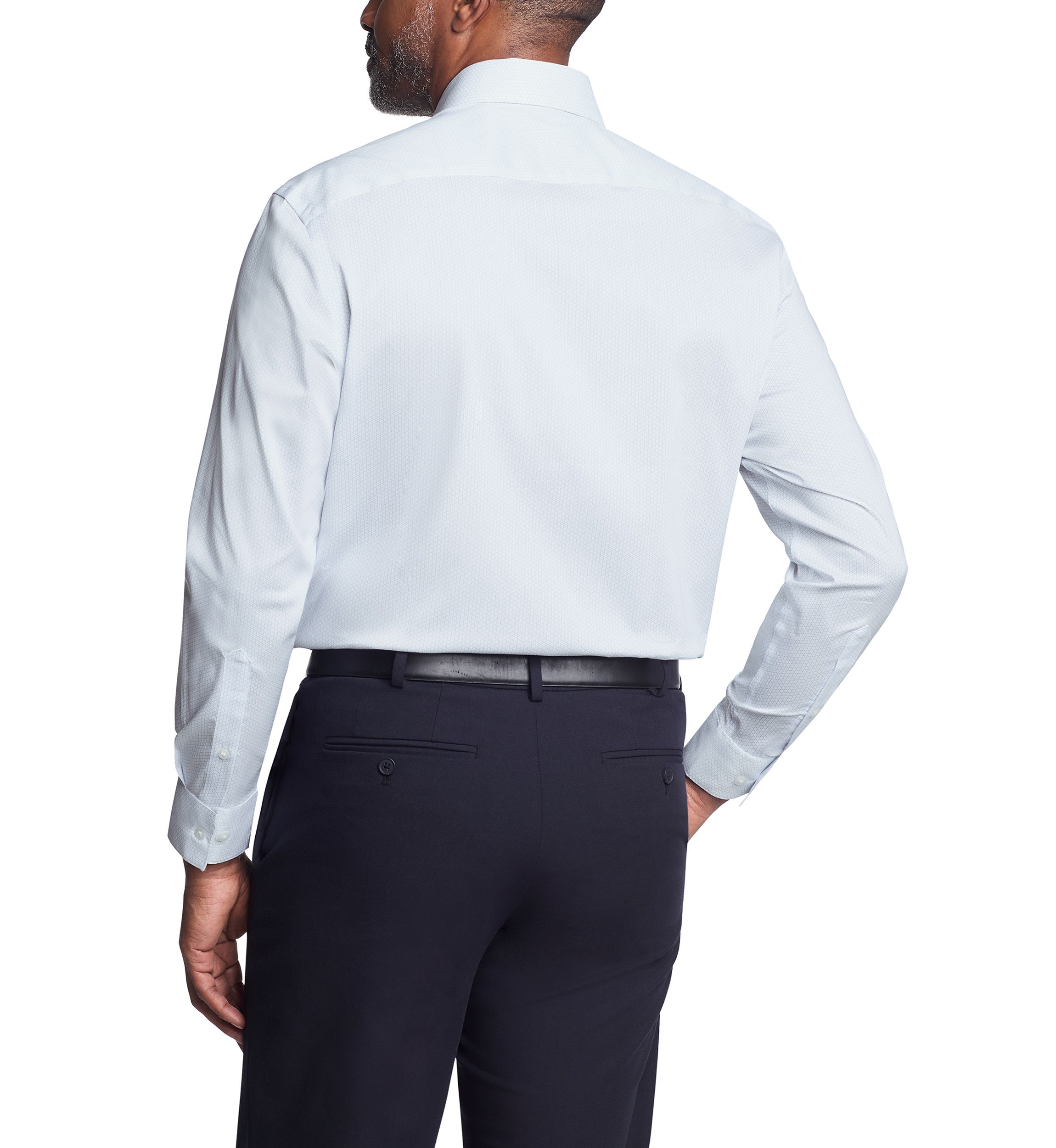 Mens Ultra Wrinkle Free Stretch Collar Shirt