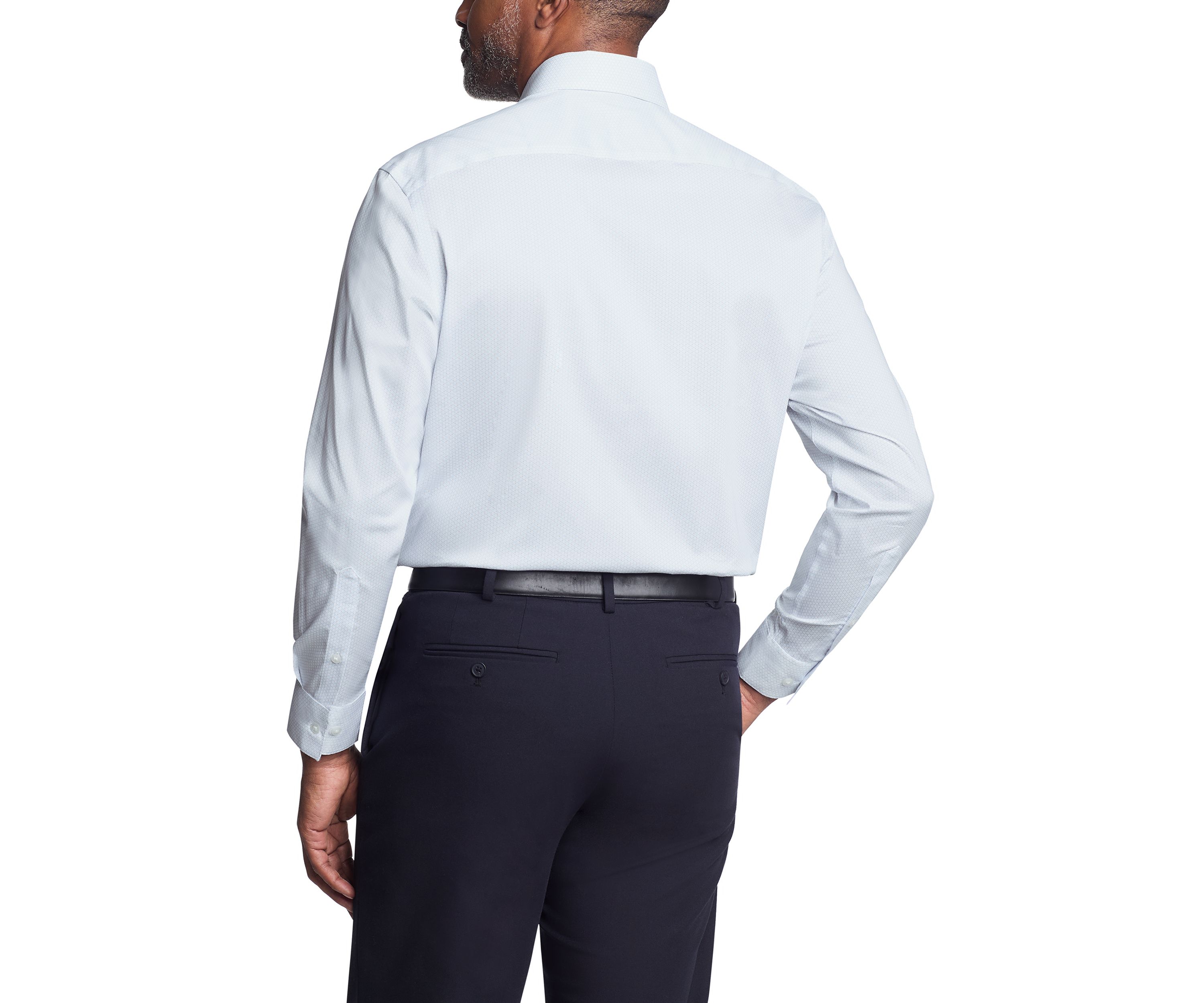 Mens Ultra Wrinkle Free Stretch Collar Shirt
