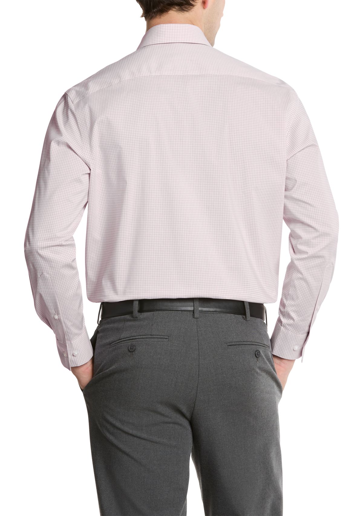 Mens Ultra Wrinkle Free Flex Collar Slim Fit Dress Shirt