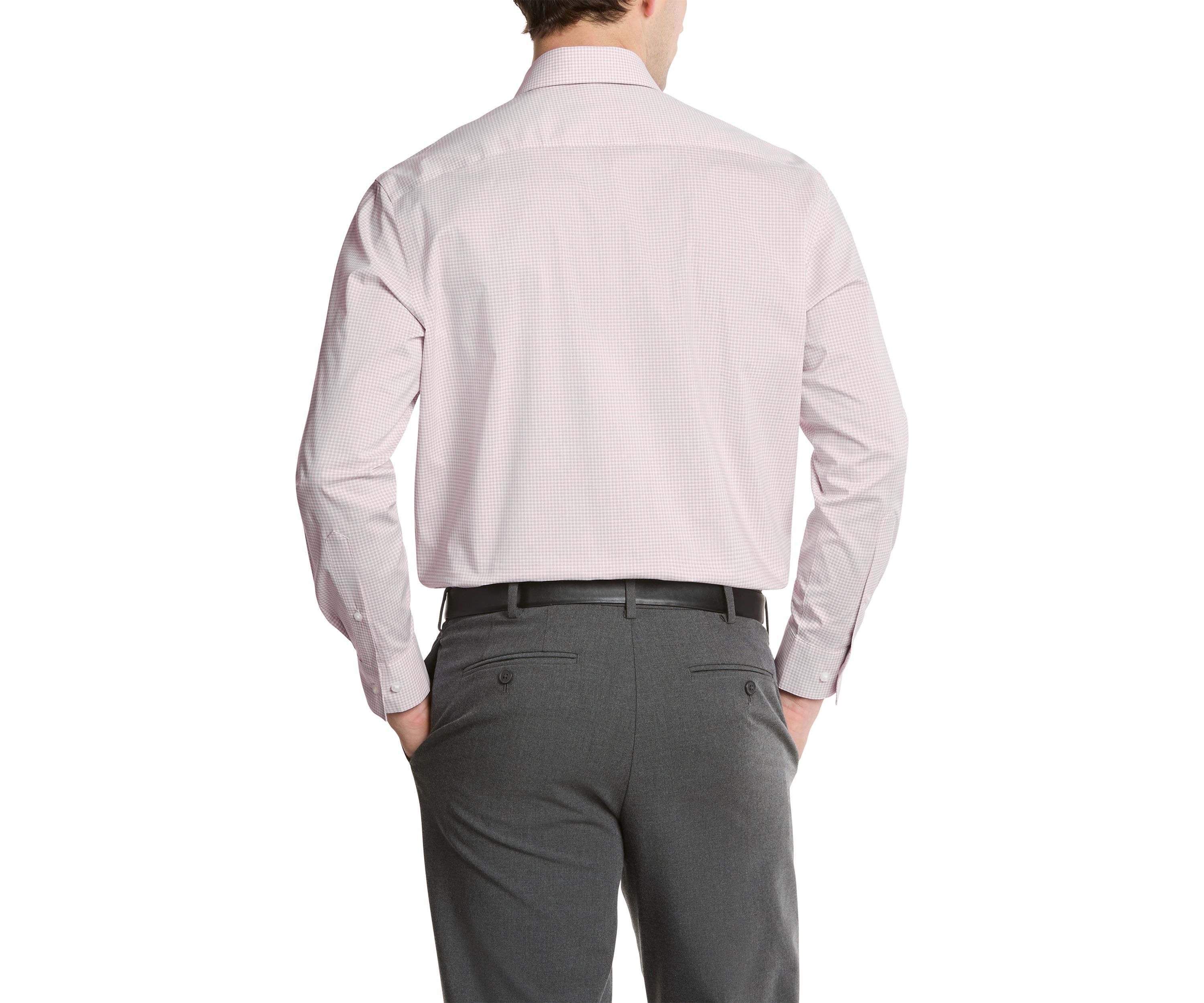 Mens Ultra Wrinkle Free Flex Collar Slim Fit Dress Shirt
