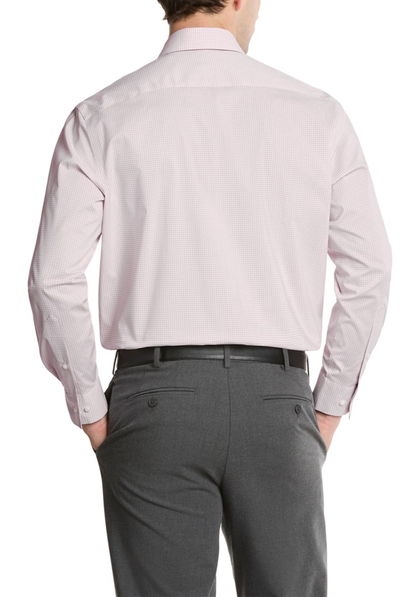 Mens Ultra Wrinkle Free Flex Collar Slim Fit Dress Shirt