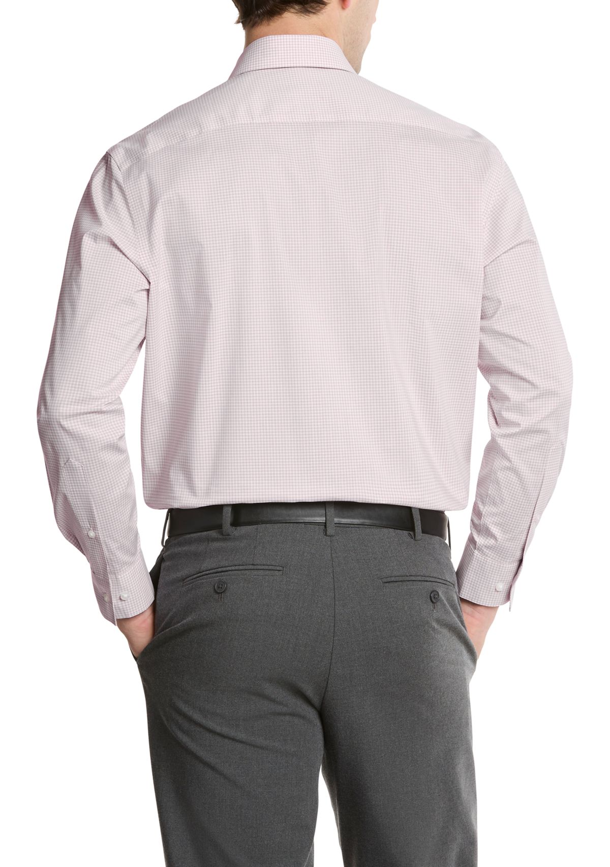 Mens Ultra Wrinkle Free Flex Collar Slim Fit Dress Shirt