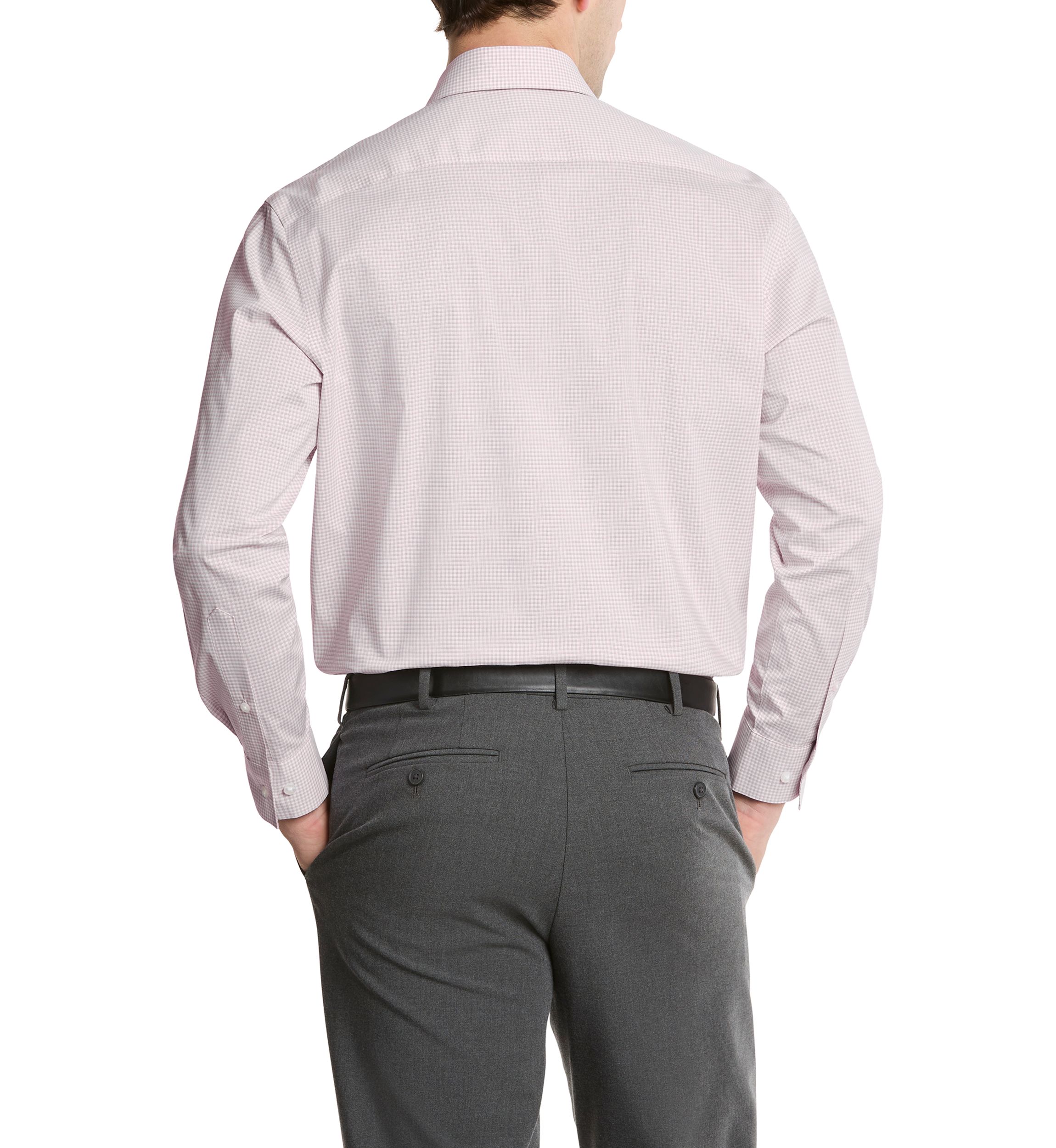 Mens Ultra Wrinkle Free Flex Collar Slim Fit Dress Shirt