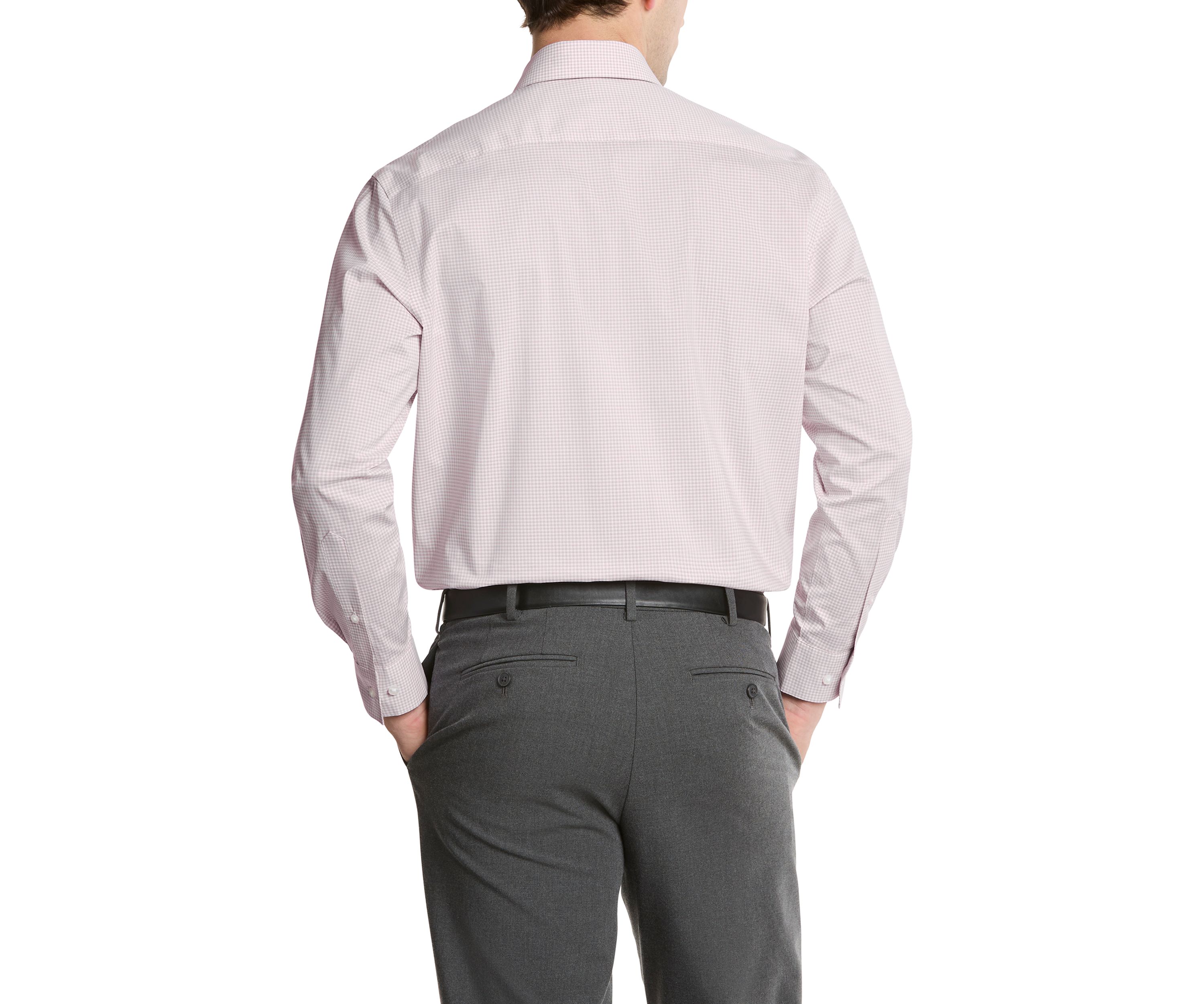 Mens Ultra Wrinkle Free Flex Collar Slim Fit Dress Shirt