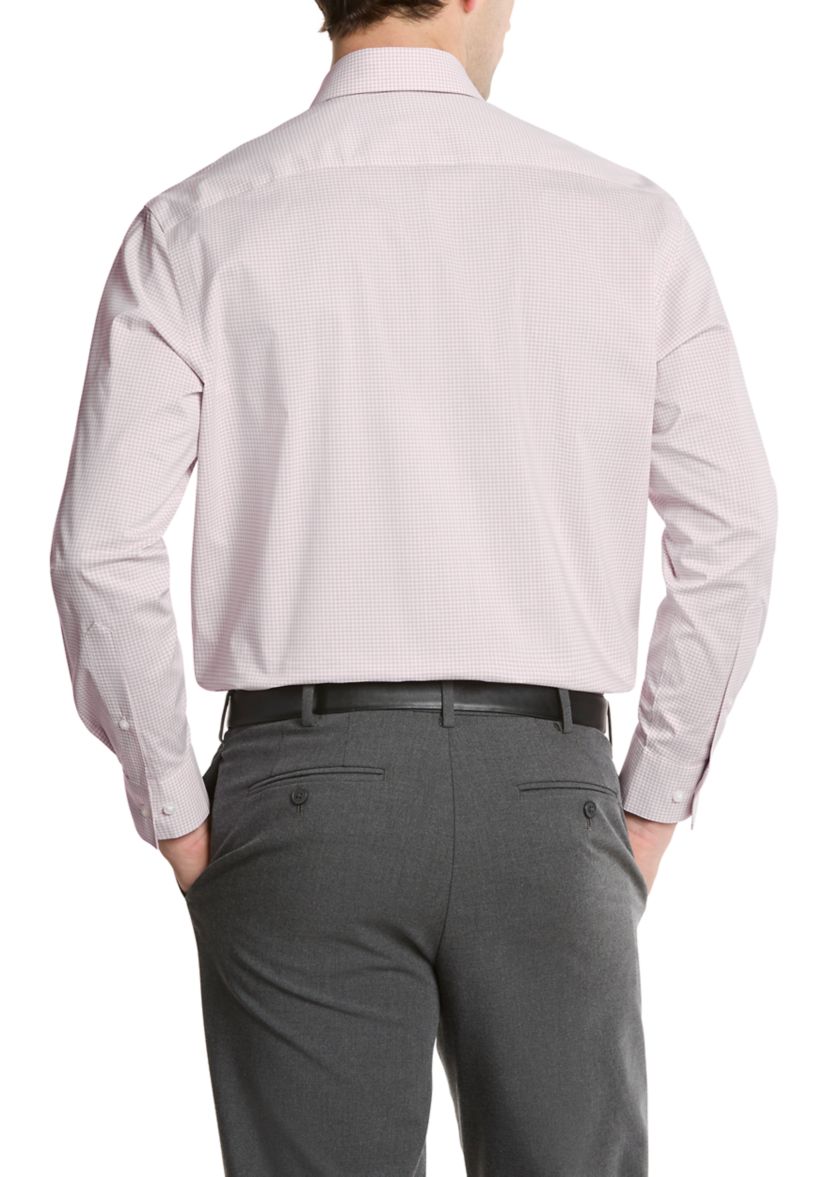 Mens Ultra Wrinkle Free Flex Collar Slim Fit Dress Shirt