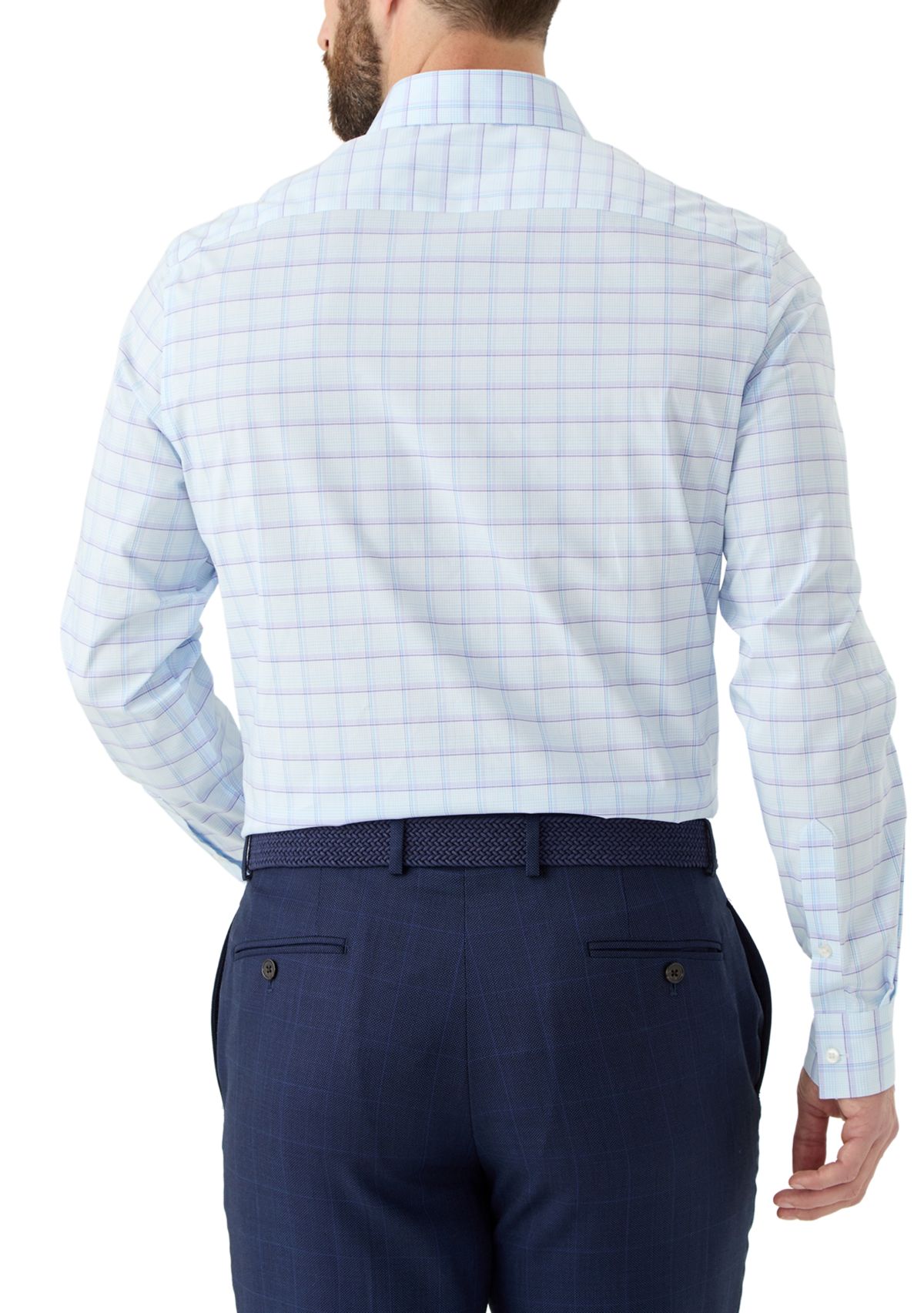 Mens Ultra Wrinkle Free Stretch Collar Shirt