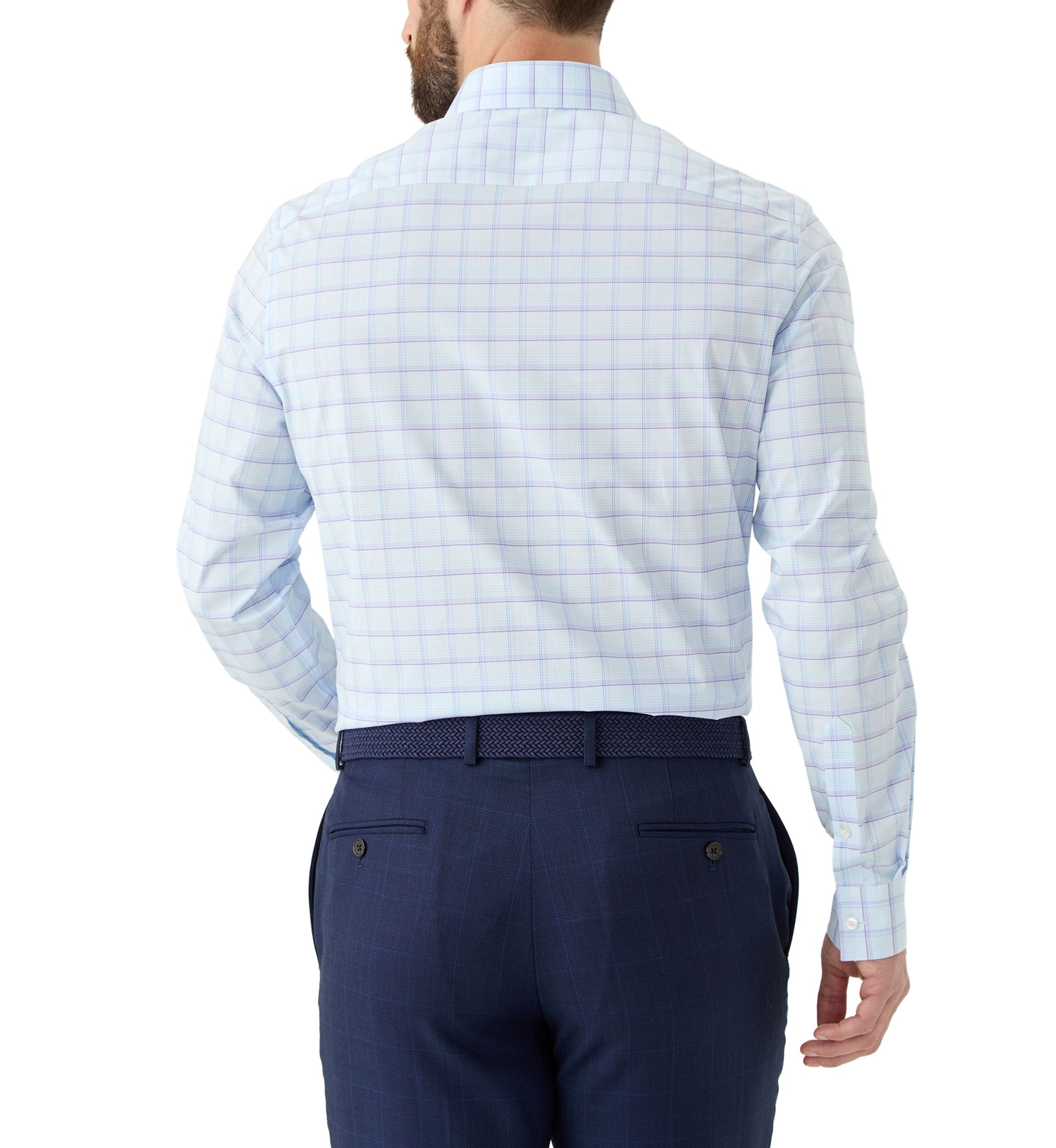 Mens Ultra Wrinkle Free Stretch Collar Shirt