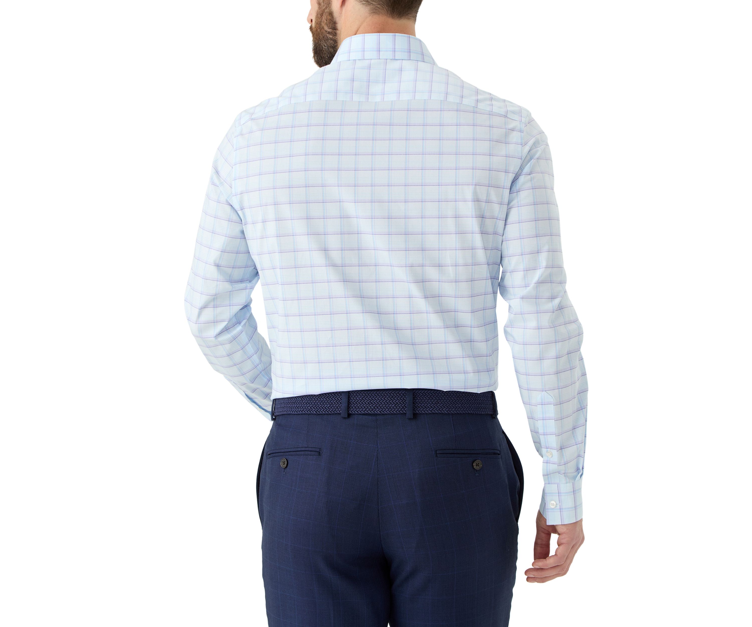 Mens Ultra Wrinkle Free Stretch Collar Shirt
