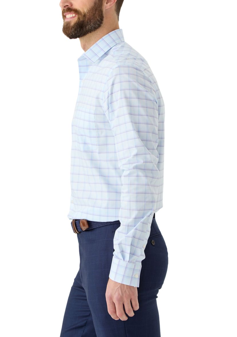 Mens Ultra Wrinkle Free Stretch Collar Shirt