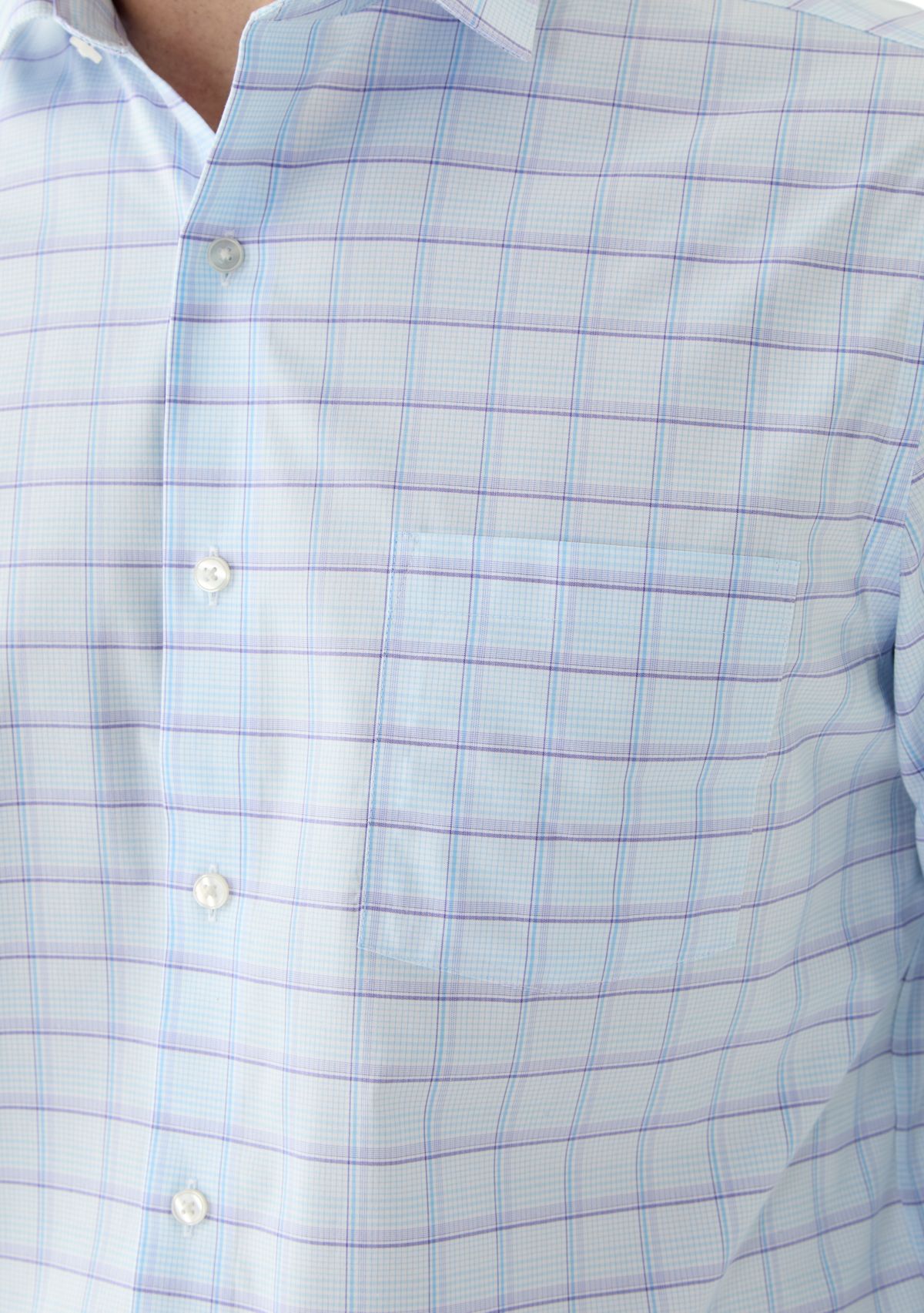 Mens Ultra Wrinkle Free Stretch Collar Shirt