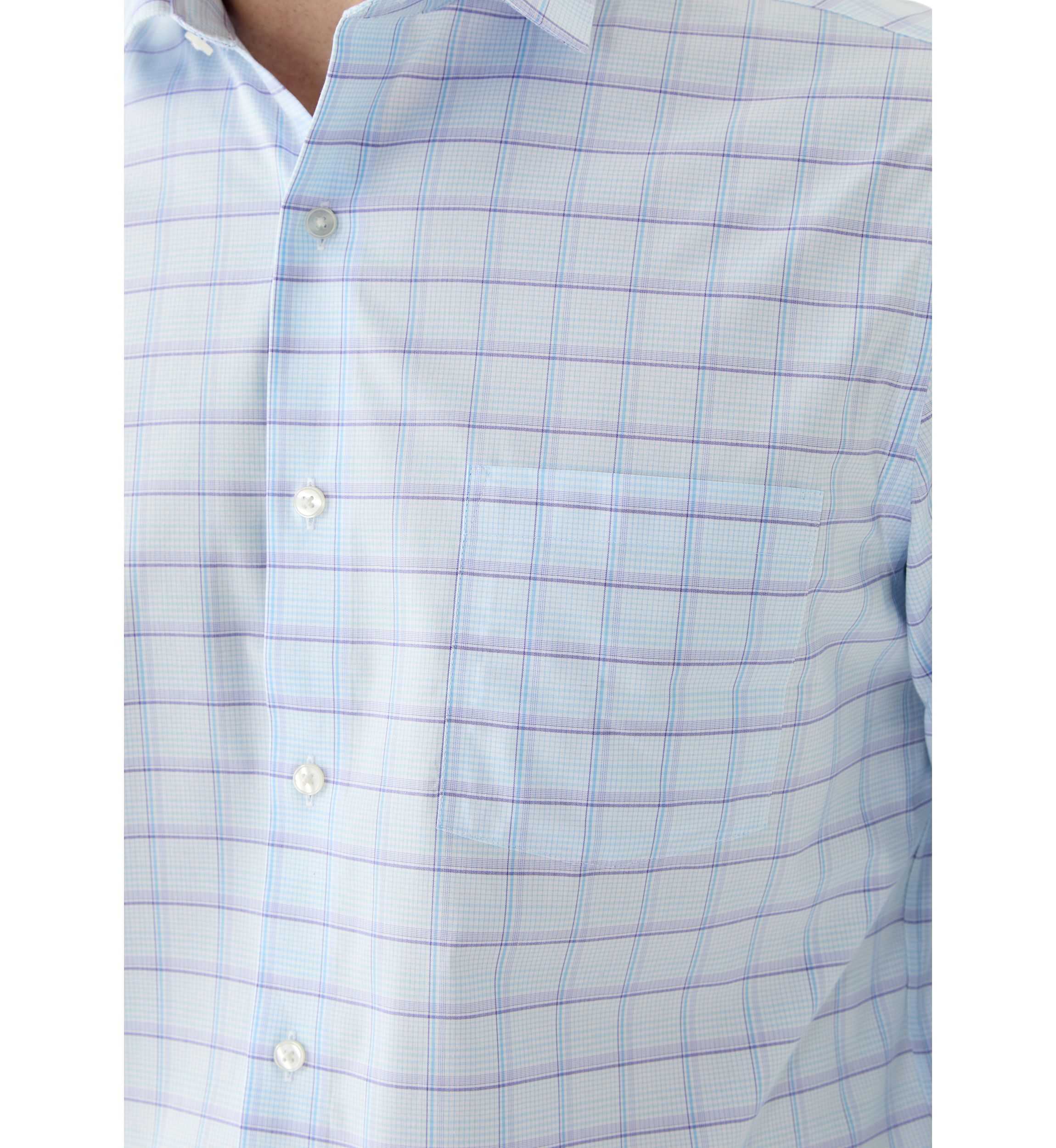 Mens Ultra Wrinkle Free Stretch Collar Shirt