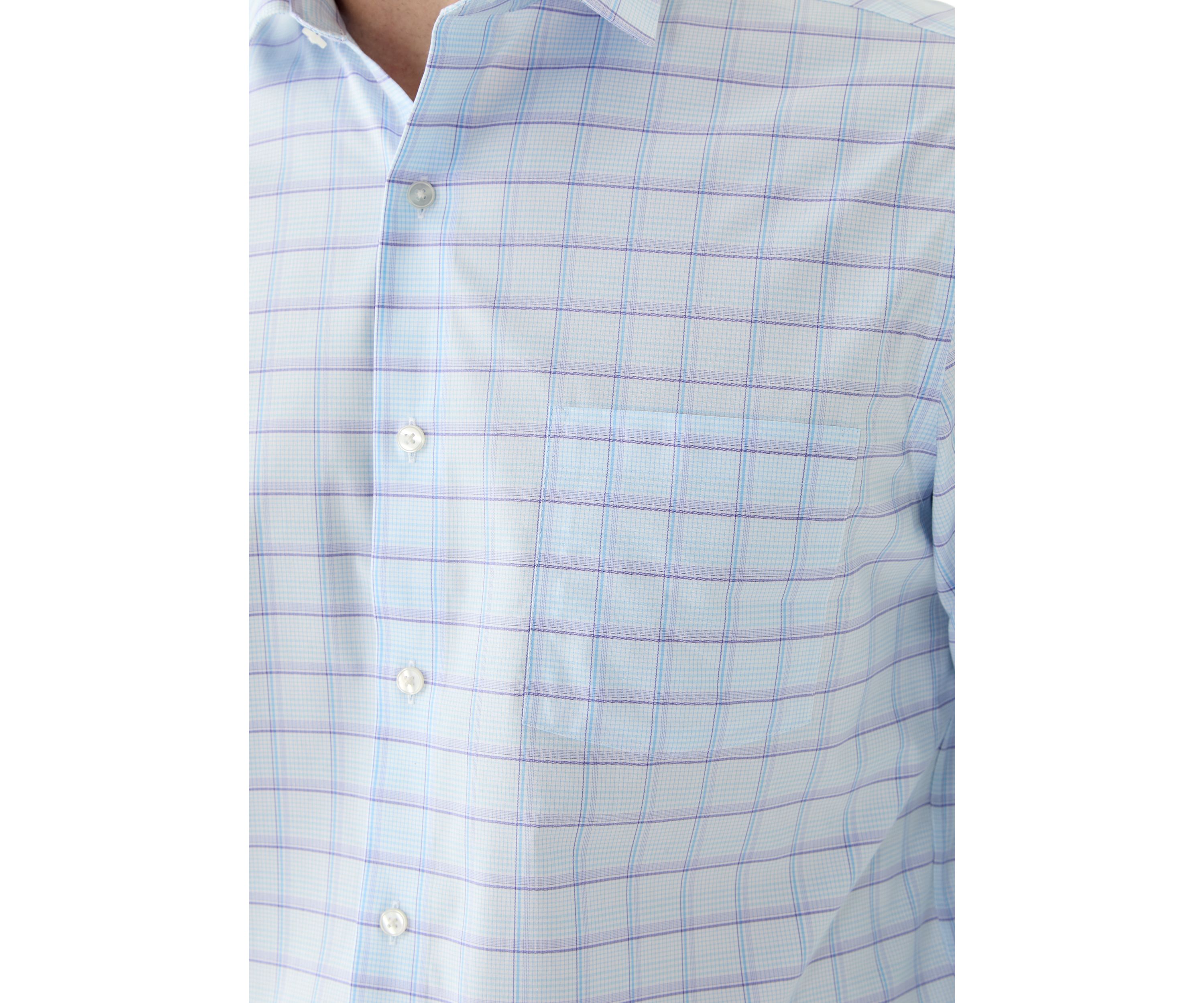 Mens Ultra Wrinkle Free Stretch Collar Shirt