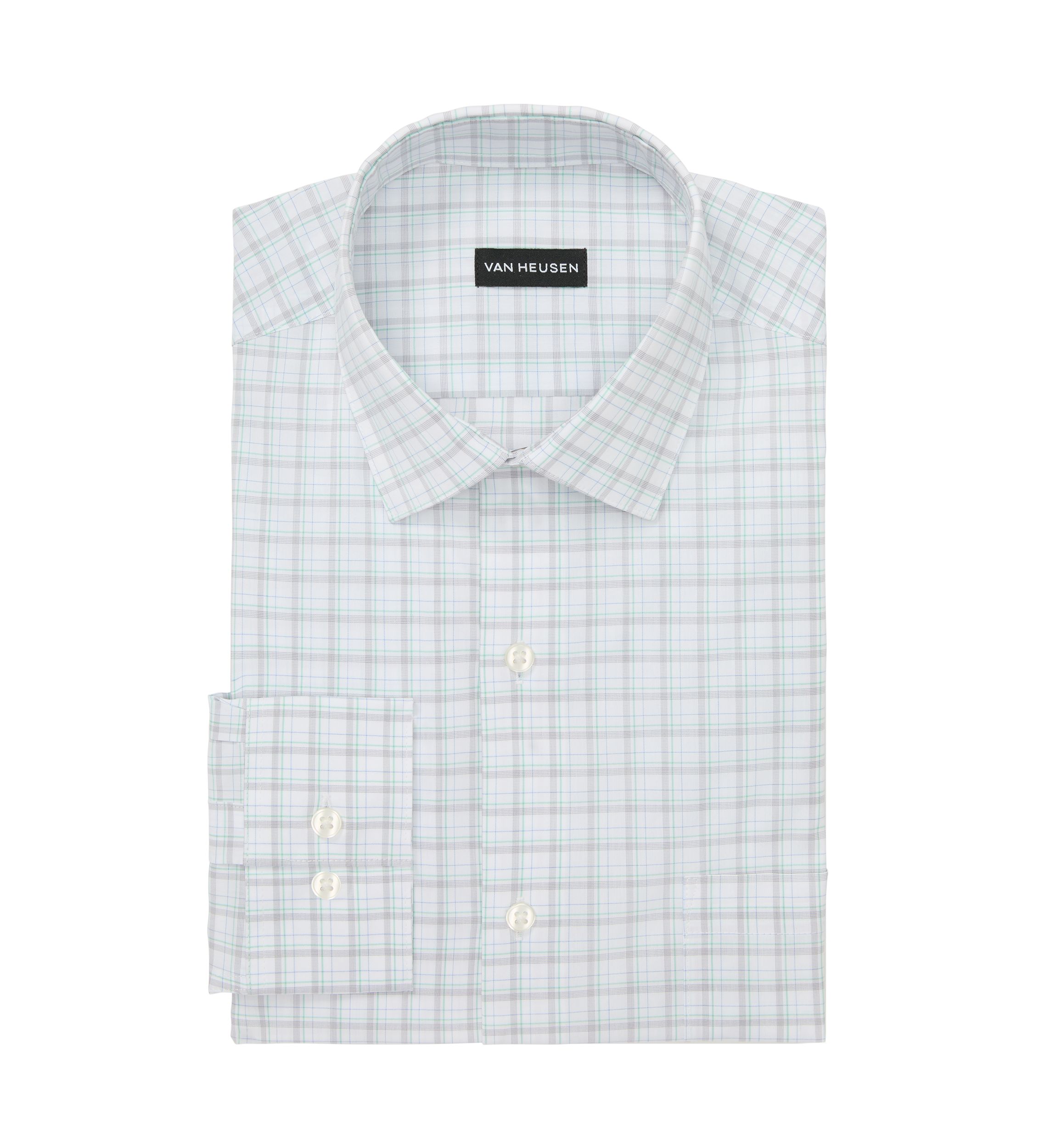Mens  Ultra Wrinkle Free Regular Fit Dress Shirt, Flex Collar