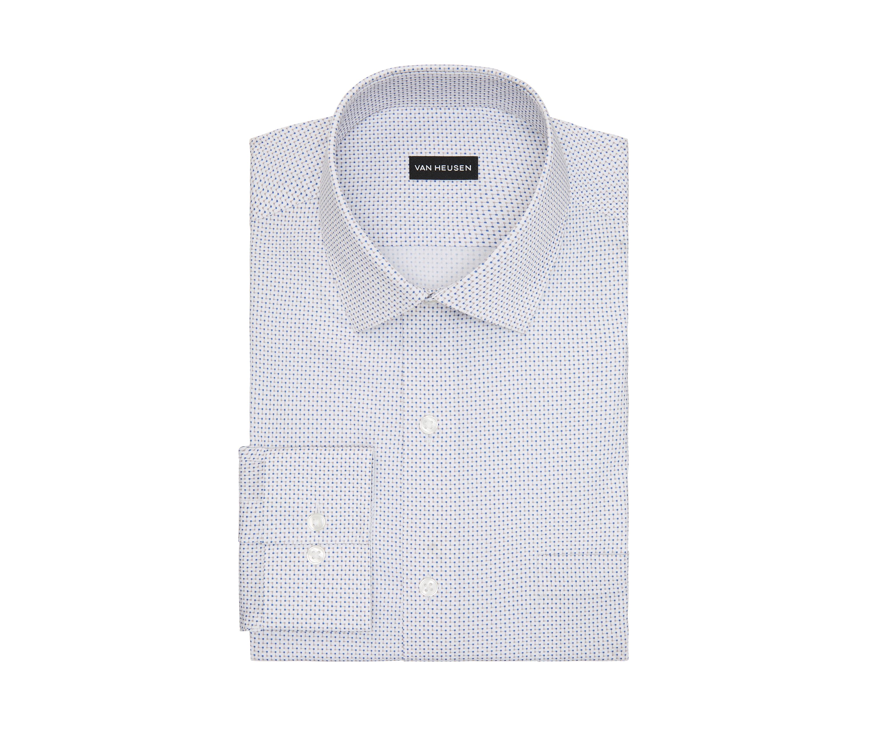 Mens Ultra Wrinkle Free Regular Fit Dress Shirt