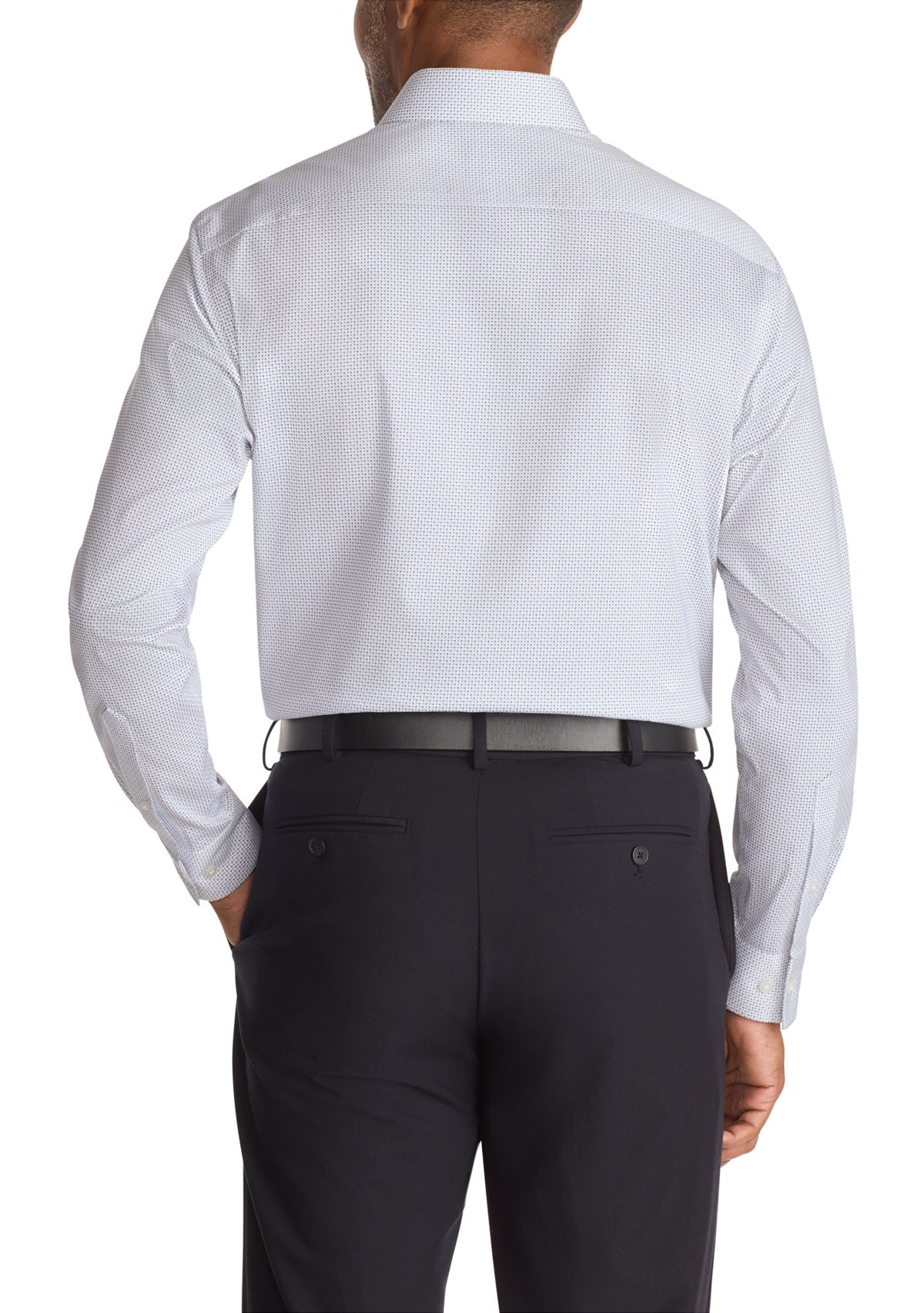 Mens Ultra Wrinkle Free Regular Fit Dress Shirt