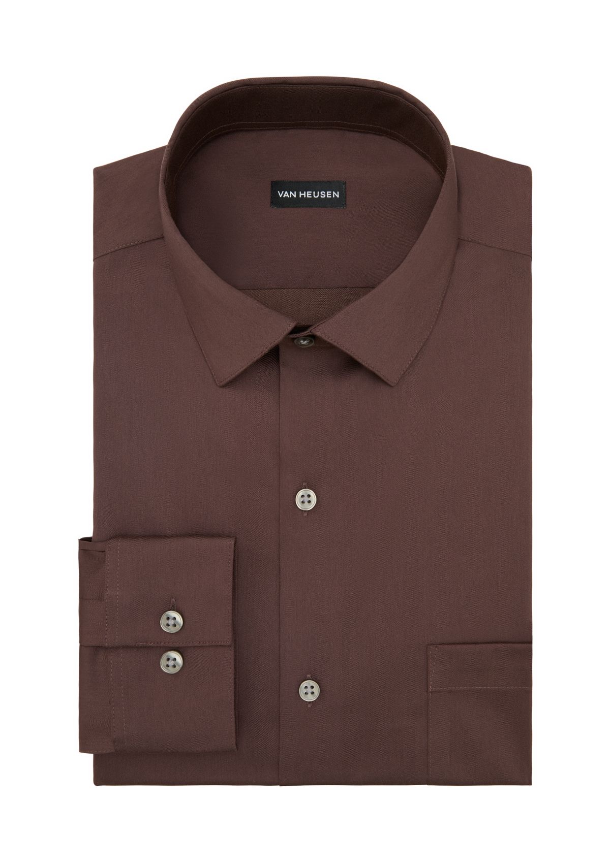 Mens Ultra Wrinkle Free Regular Fit Dress Shirt