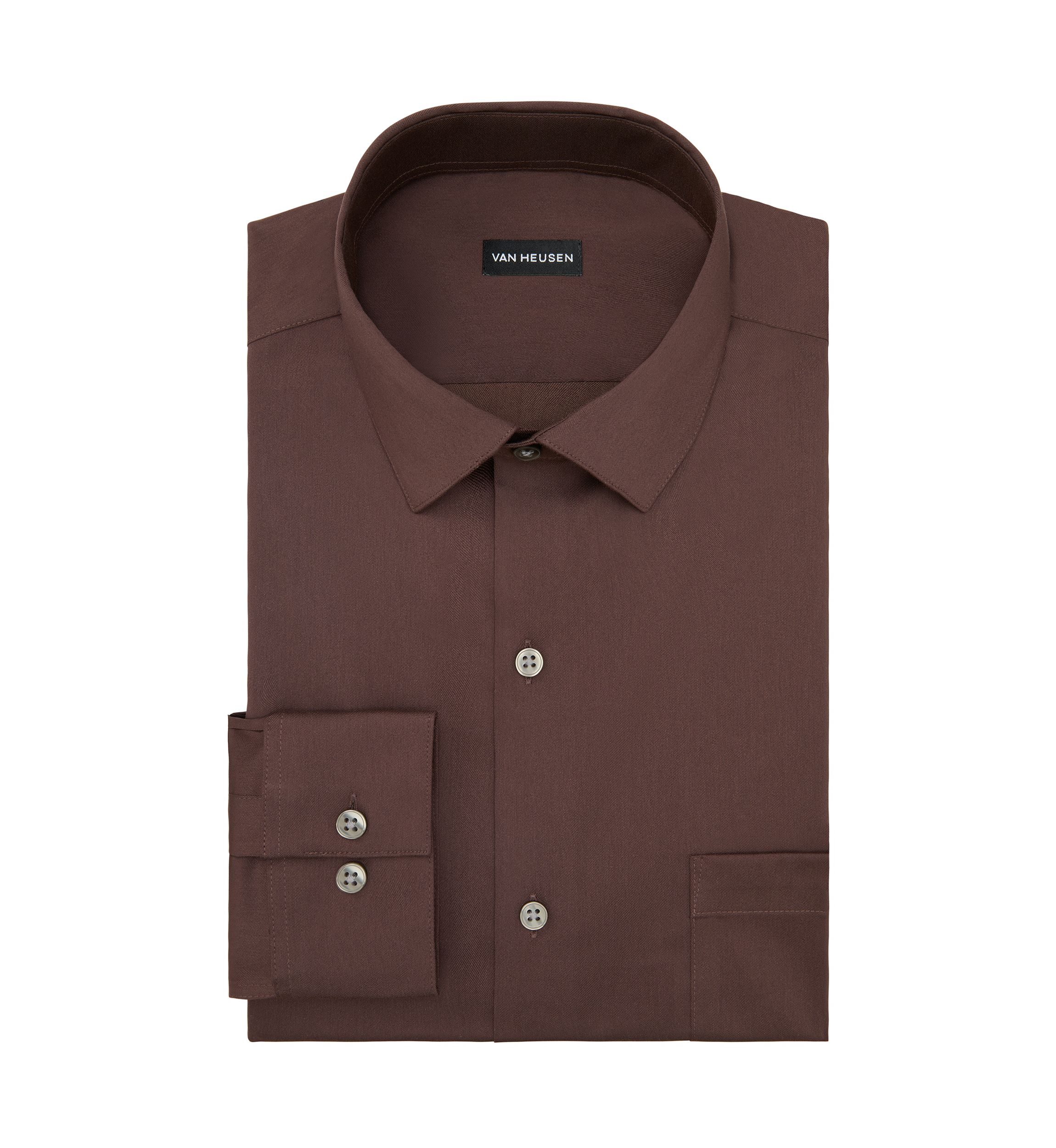 Mens Ultra Wrinkle Free Regular Fit Dress Shirt