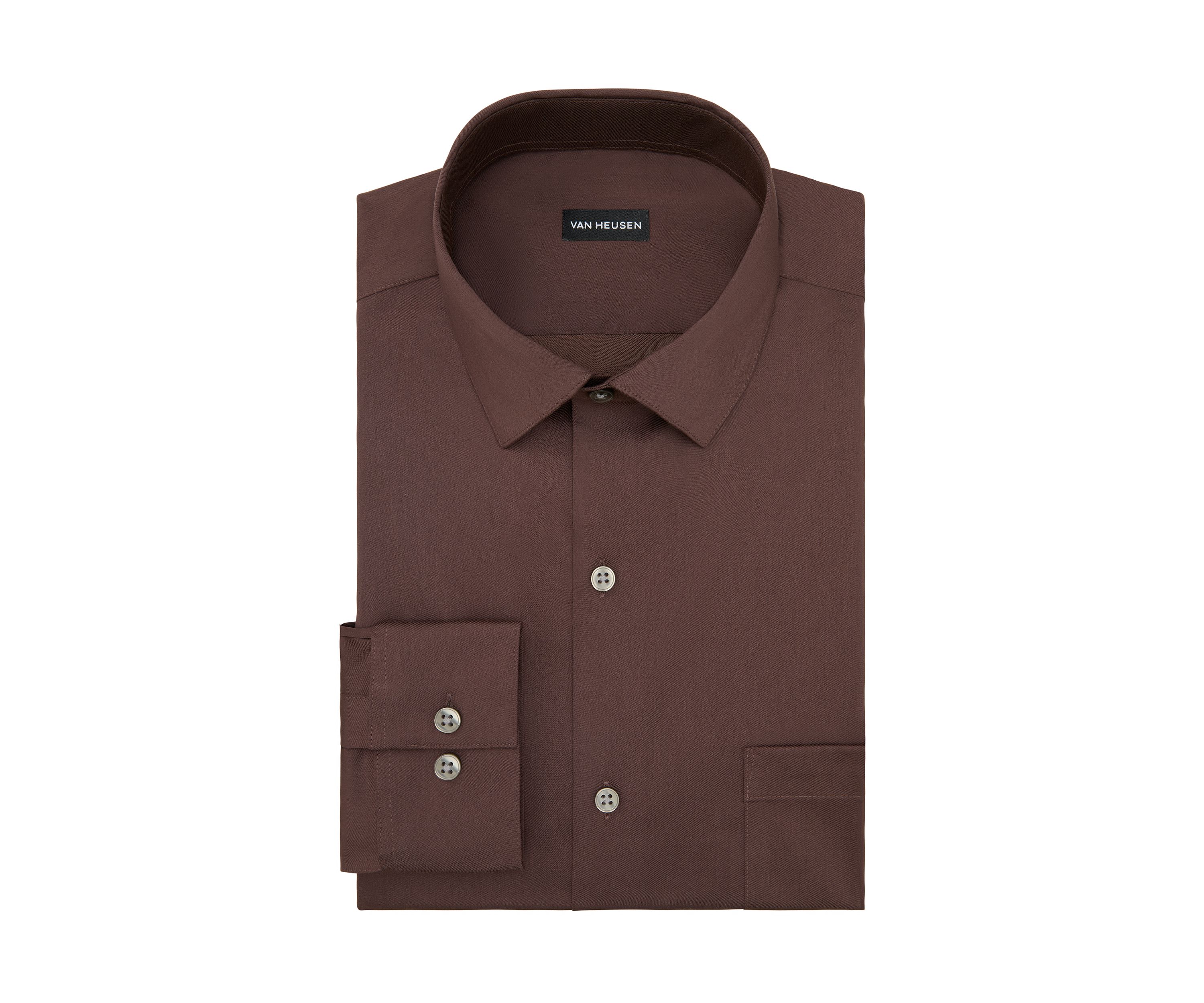 Mens Ultra Wrinkle Free Regular Fit Dress Shirt