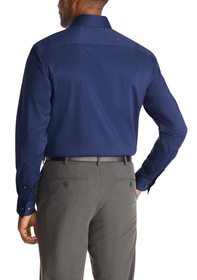 Mens Ultra Wrinkle Free Regular Fit Dress Shirt