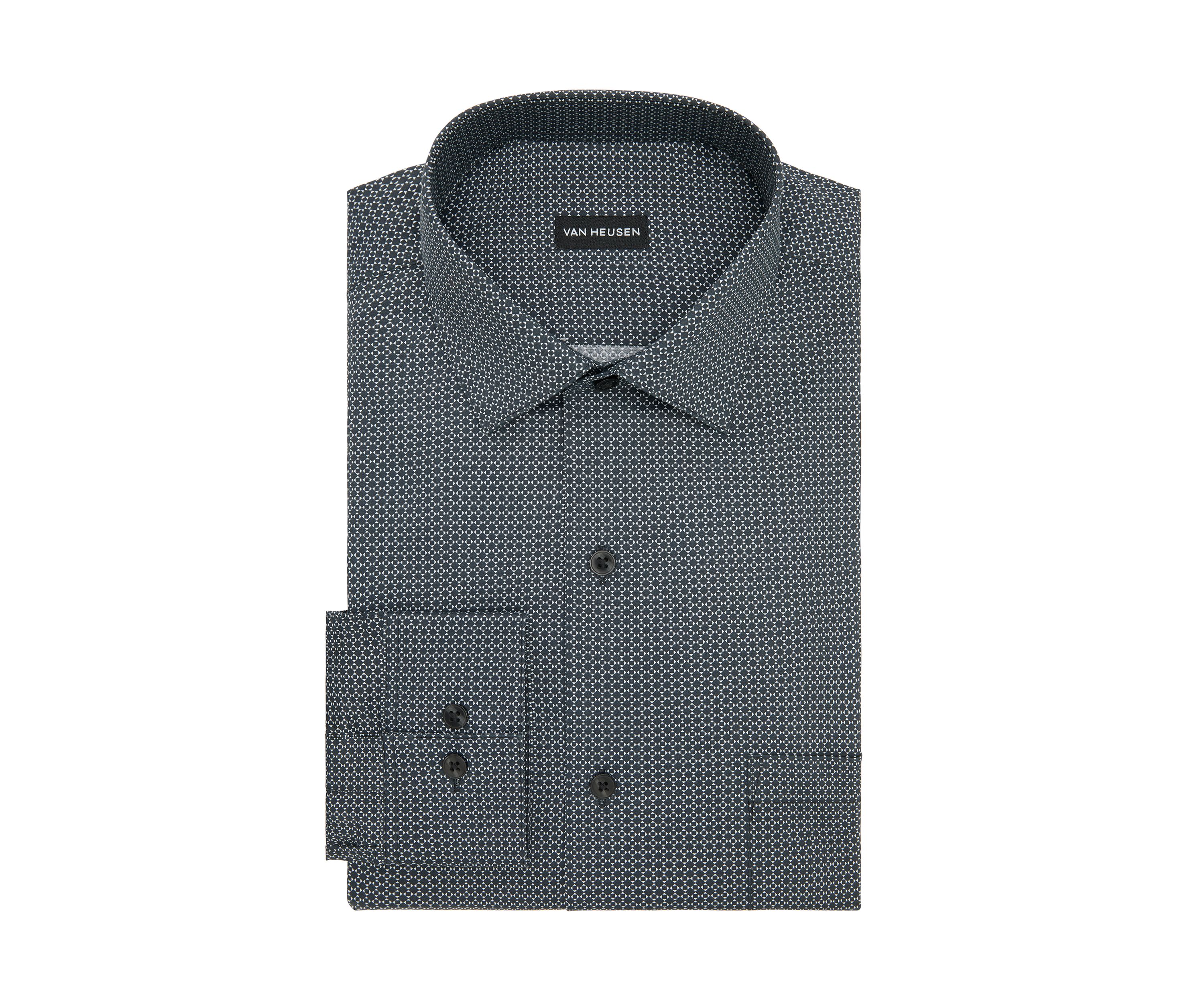 Mens Ultra Wrinkle Free Regular Fit Dress Shirt